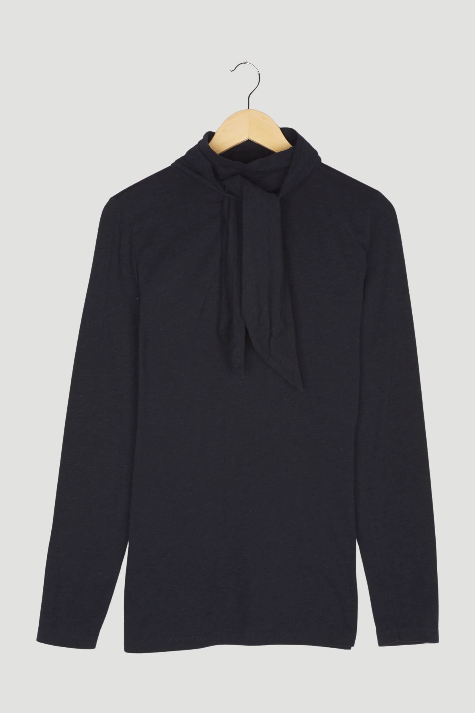 Secondhand Jersey-Bluse aus Bio-Baumwolle mit Schurwolle - Image 6