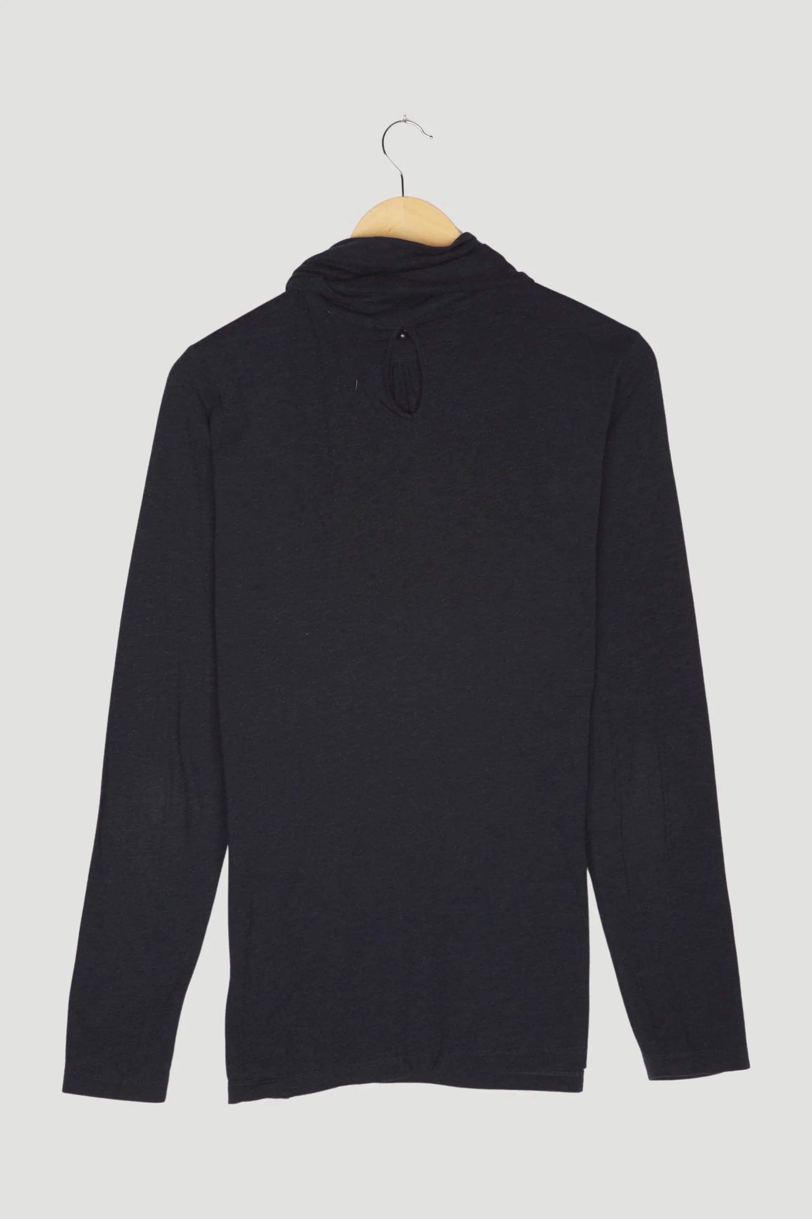 Secondhand Jersey-Bluse aus Bio-Baumwolle mit Schurwolle - Image 8