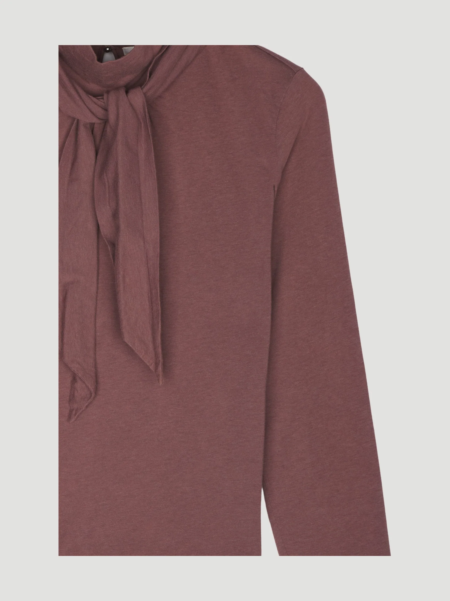 Secondhand Jersey-Bluse aus Bio-Baumwolle mit Schurwolle - Image 9
