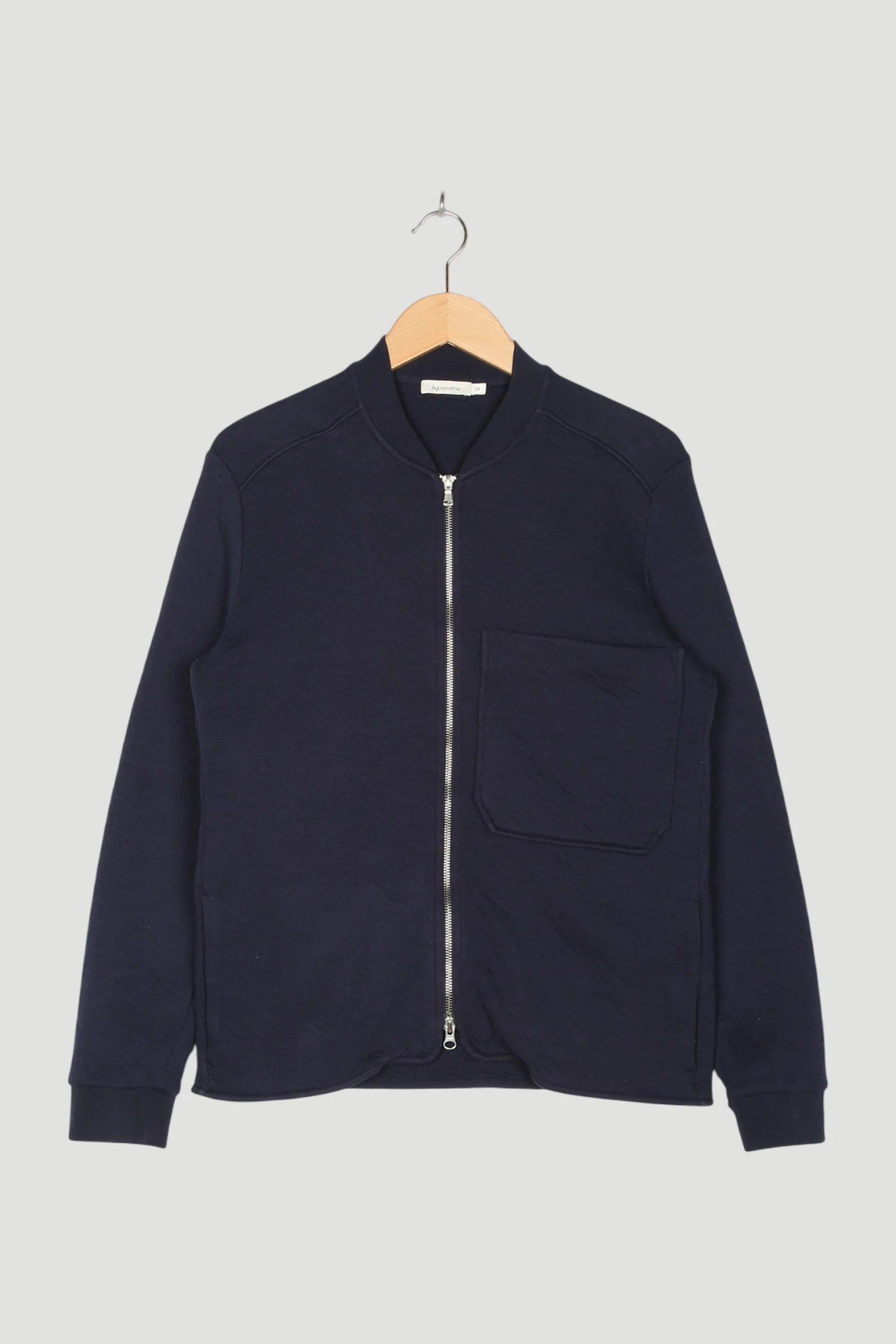 Secondhand Jersey-Jacke aus reiner Bio-Baumwolle