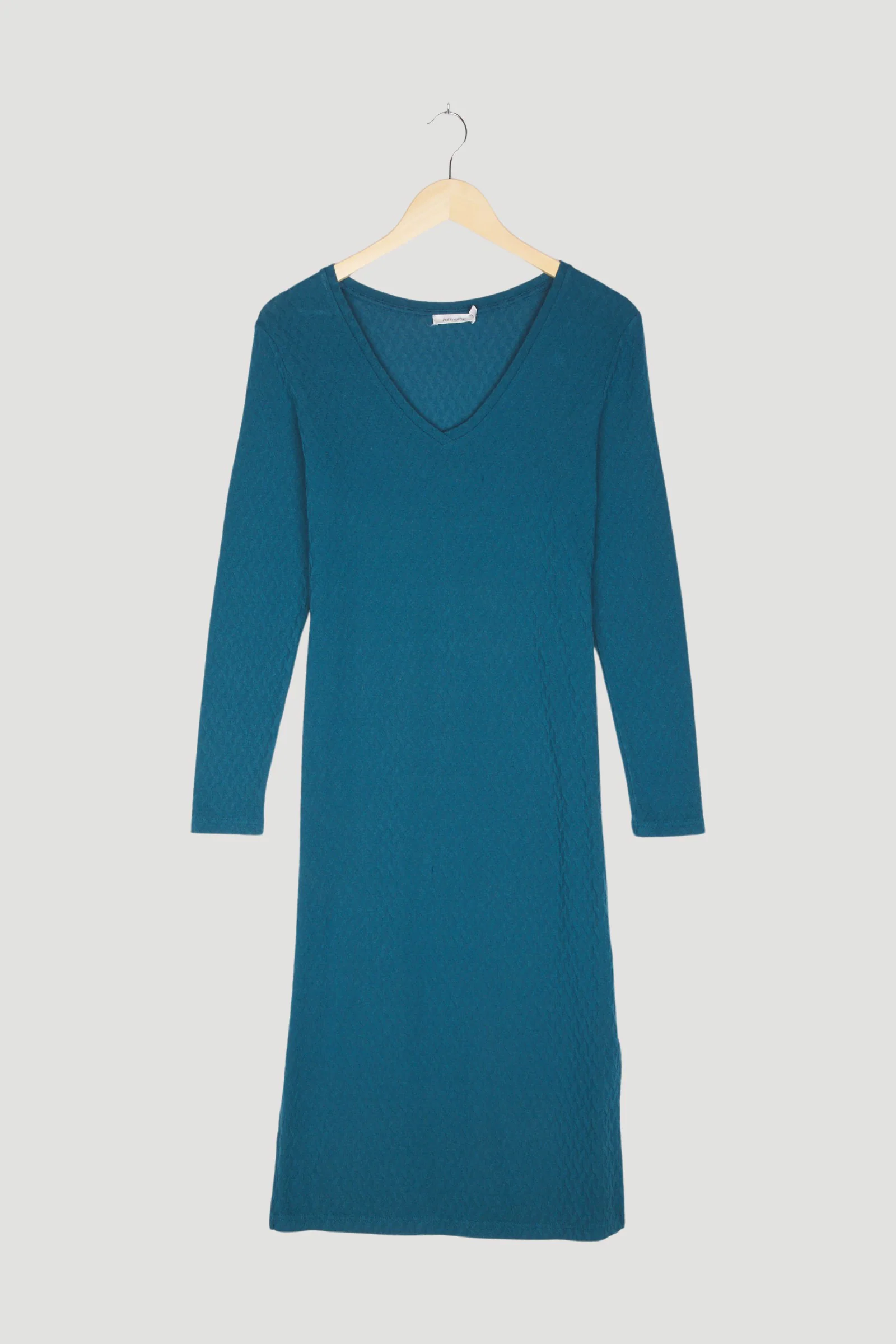 Secondhand Jersey-Kleid aus Bio-Baumwolle mit Elasthan