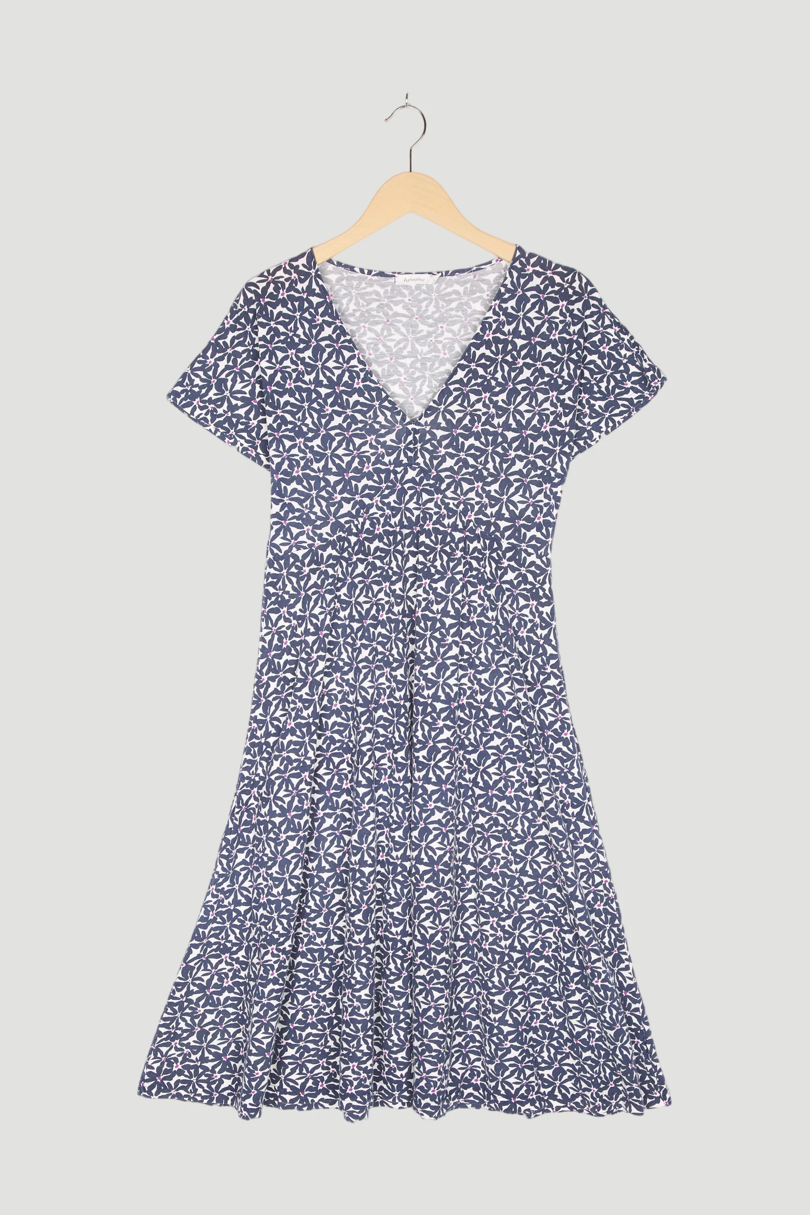 Secondhand Jersey-Kleid aus reiner Bio-Baumwolle