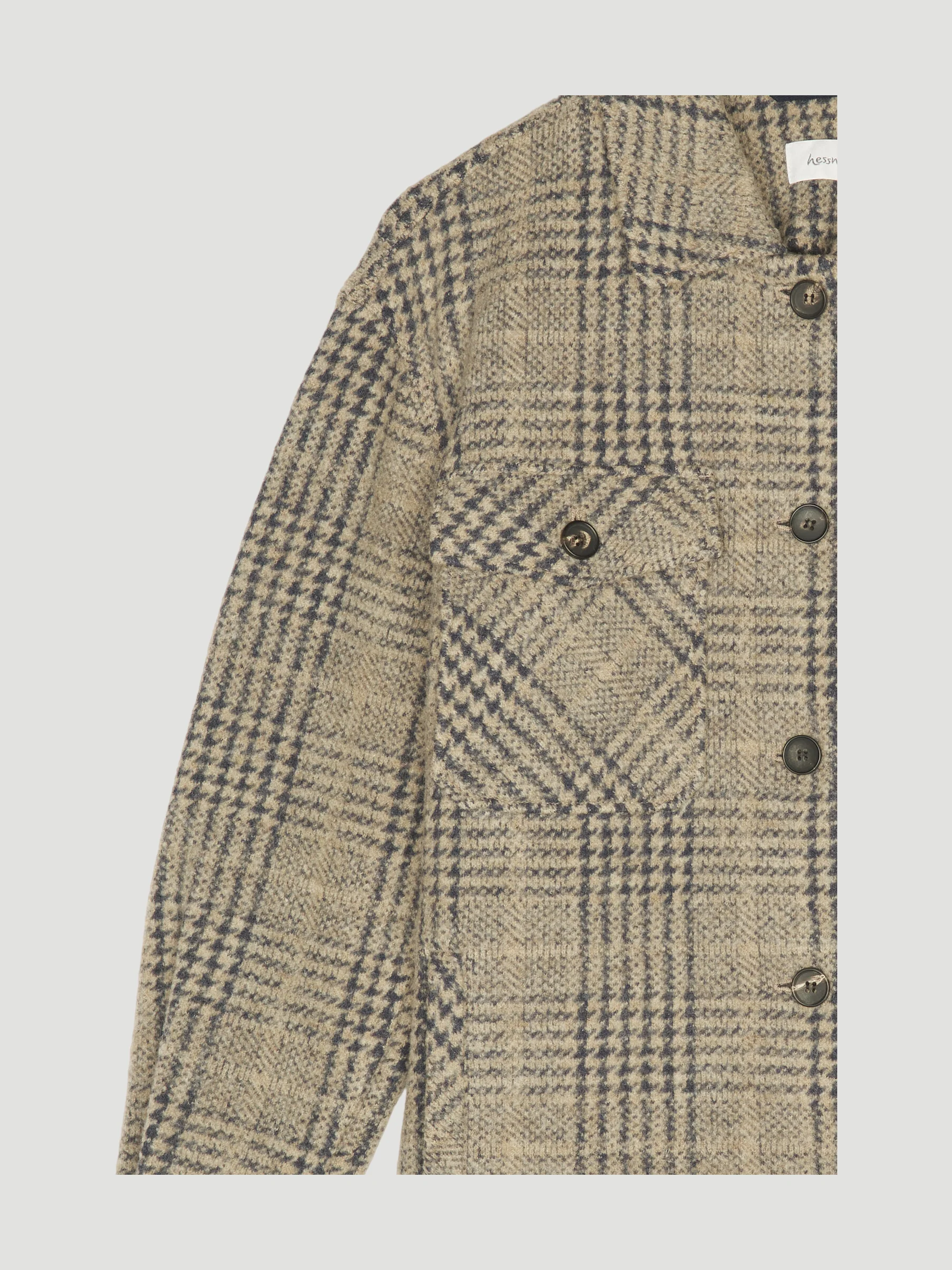 Secondhand Jersey-Overshirt aus Bio-Schurwolle mit Bio-Baumwolle - Image 6