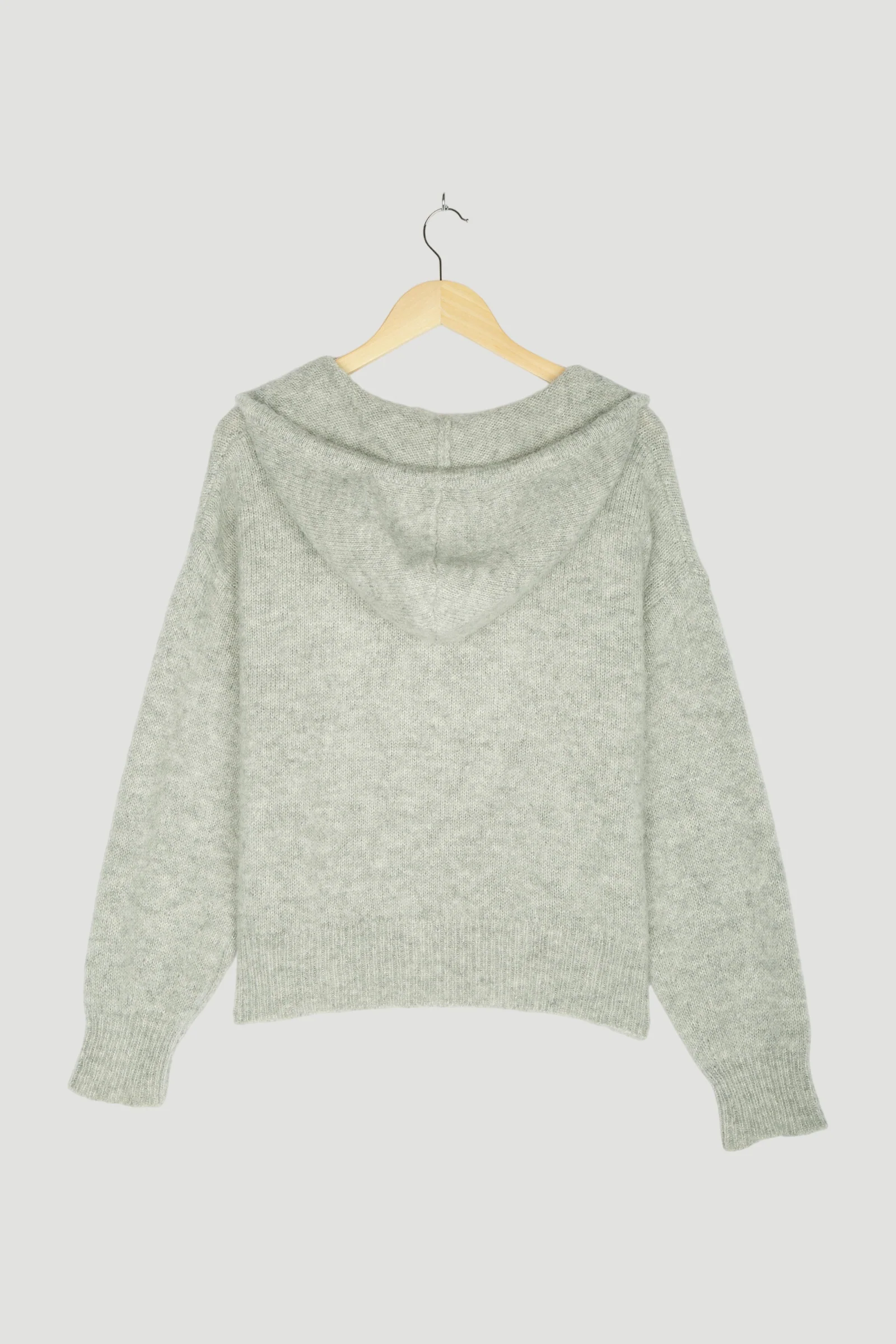 Secondhand Kapuzen-Pullover aus Alpaka mit Seide und Mohair - Image 5