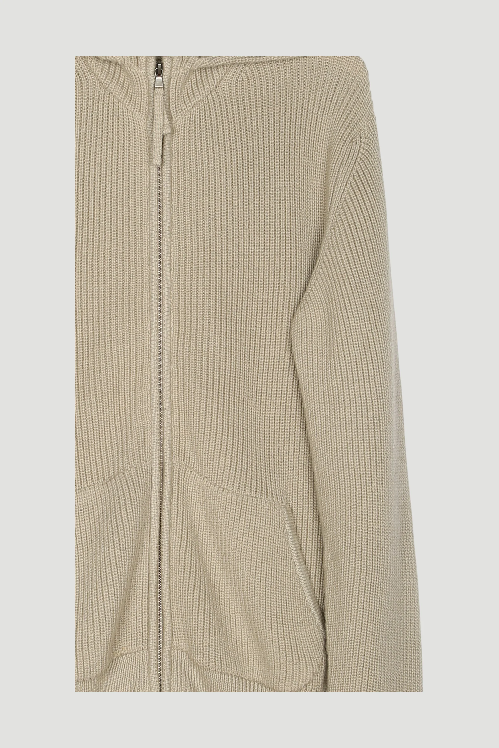 Secondhand Kapuzen-Strickjacke aus Bio-Baumwolle und Bio-Merino - Image 3