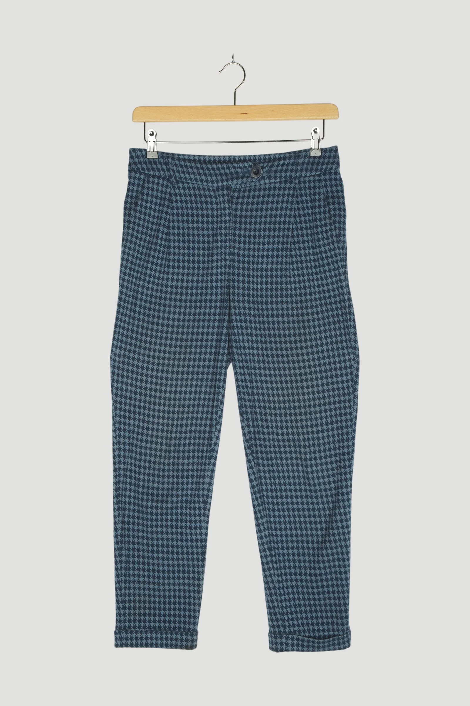 Secondhand Karierte Jerseyhose aus Bio-Baumwolle