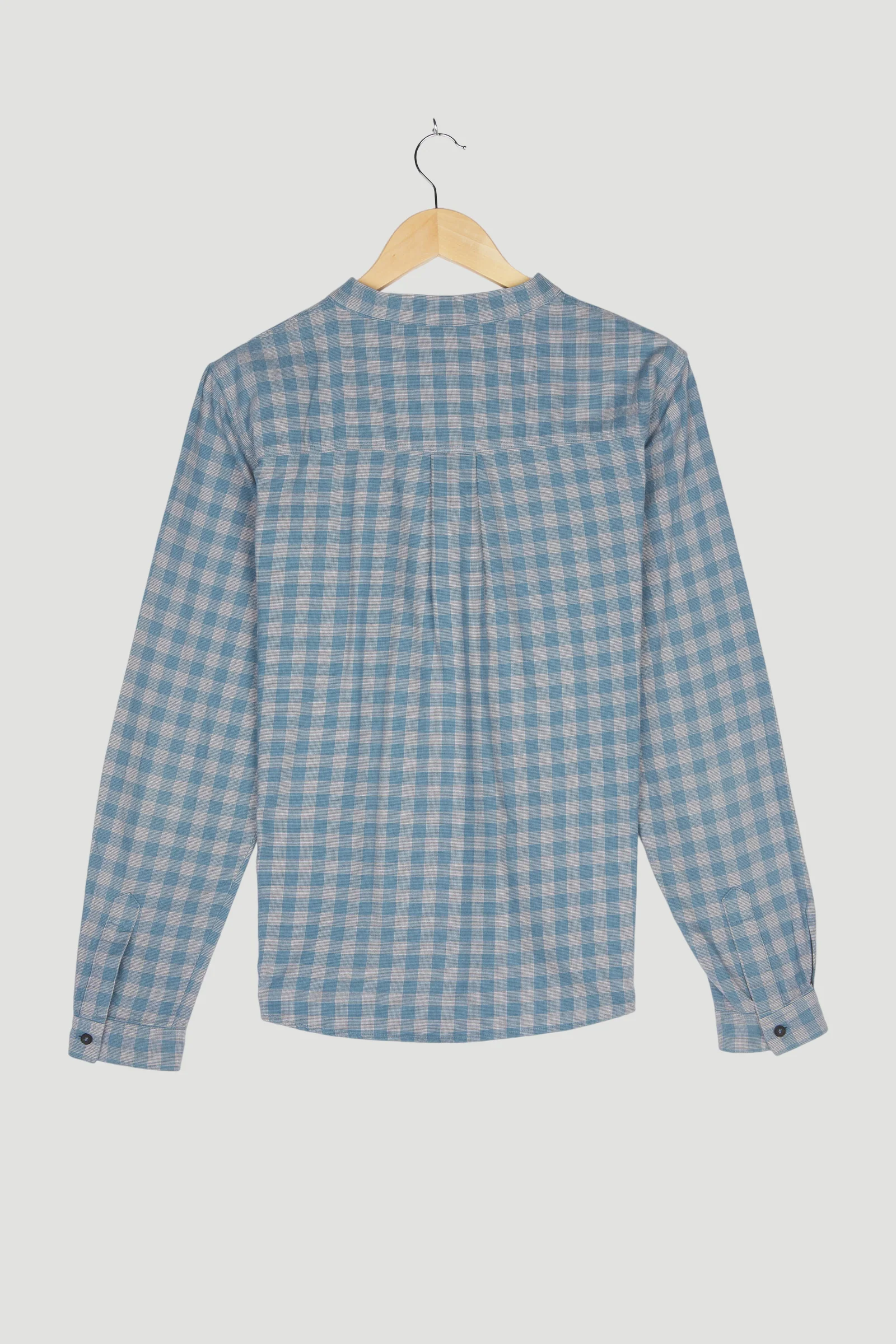 Secondhand Karo-Bluse aus reiner Bio-Baumwolle - Image 2