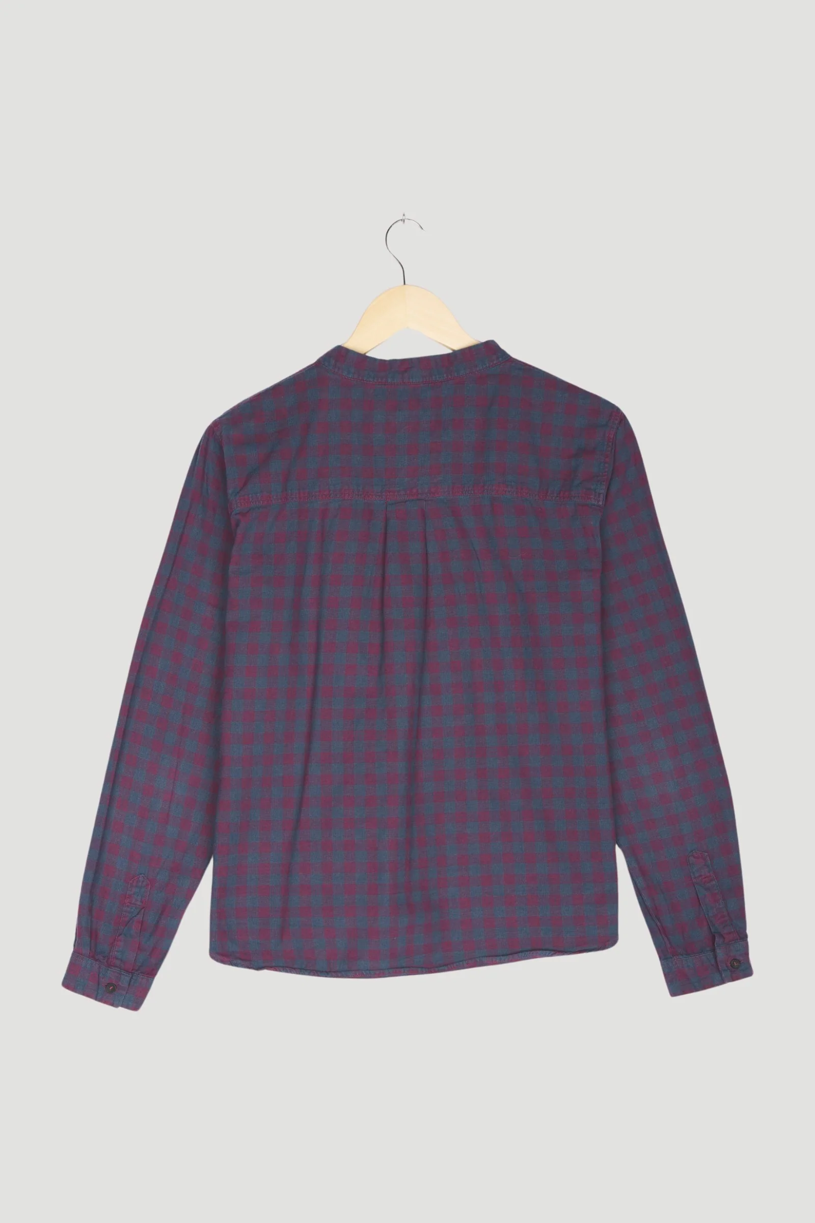 Secondhand Karo-Bluse aus reiner Bio-Baumwolle - Image 5