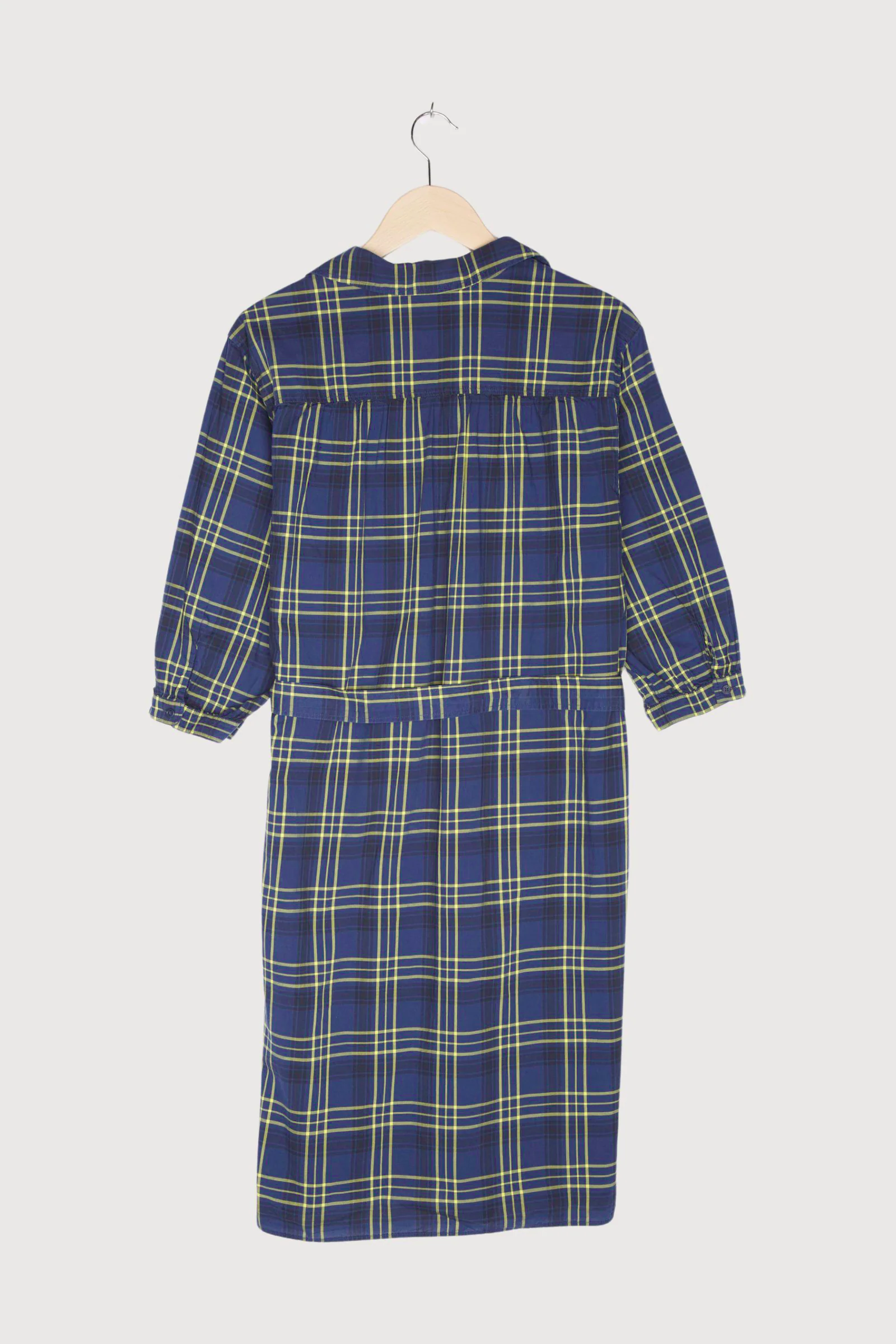 Secondhand Karo-Kleid aus reiner Bio-Baumwolle - Image 2