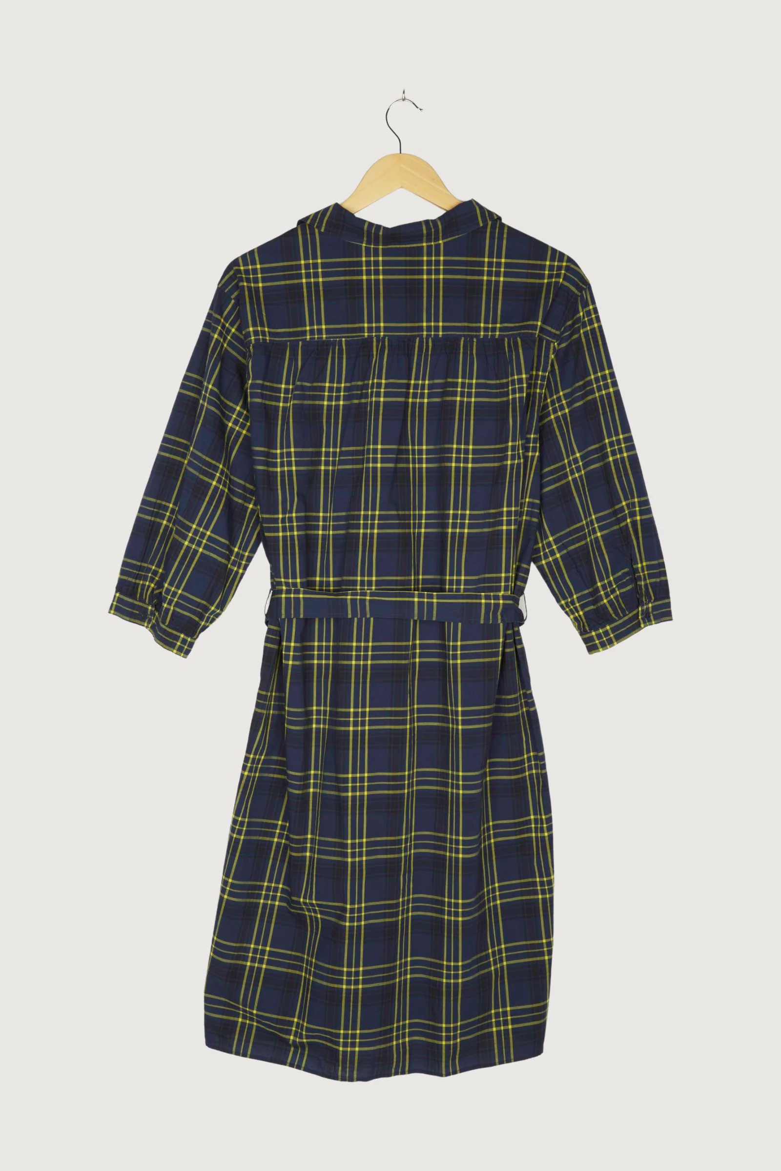 Secondhand Karo-Kleid aus reiner Bio-Baumwolle - Image 5