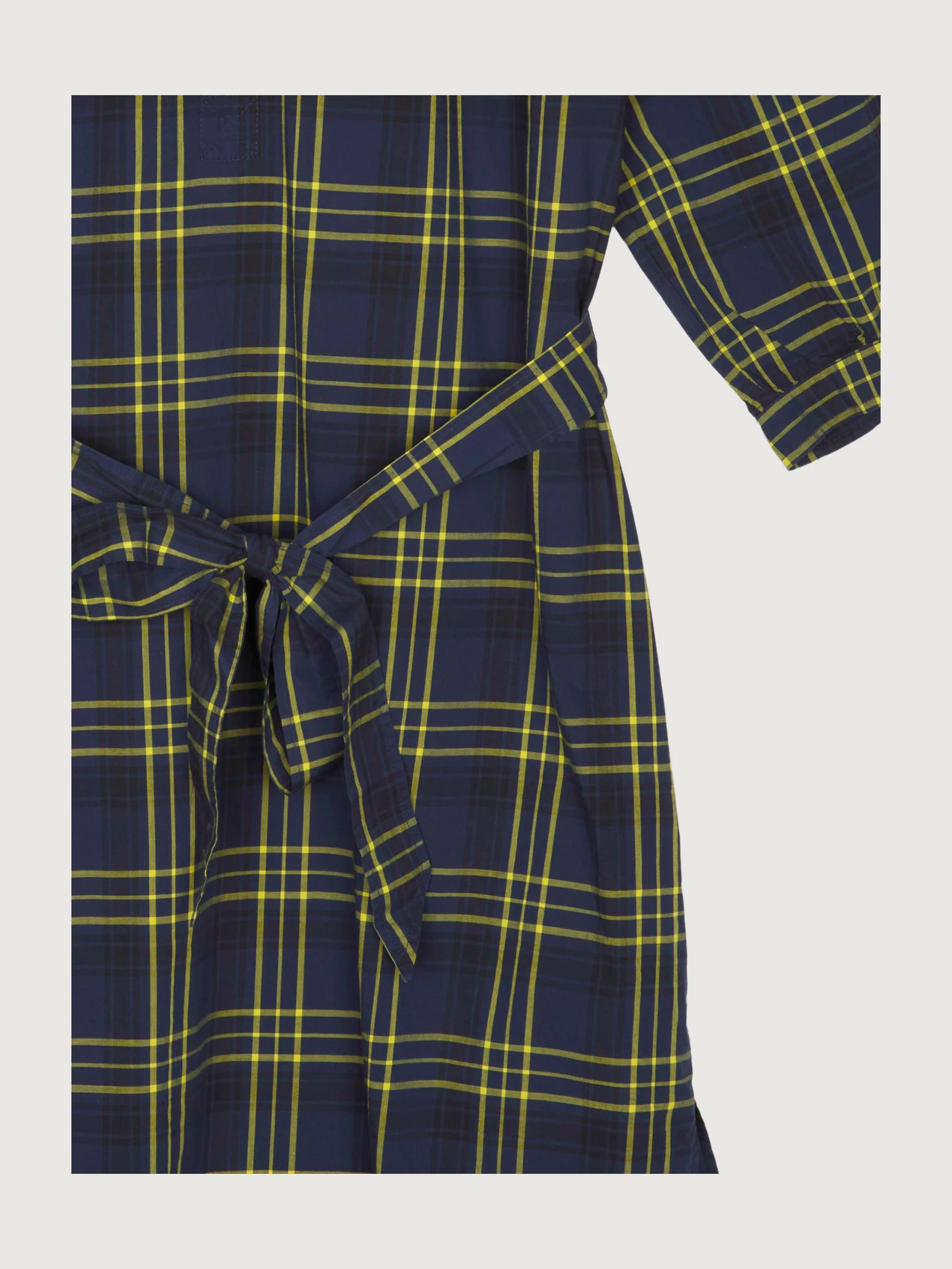Secondhand Karo-Kleid aus reiner Bio-Baumwolle - Image 6