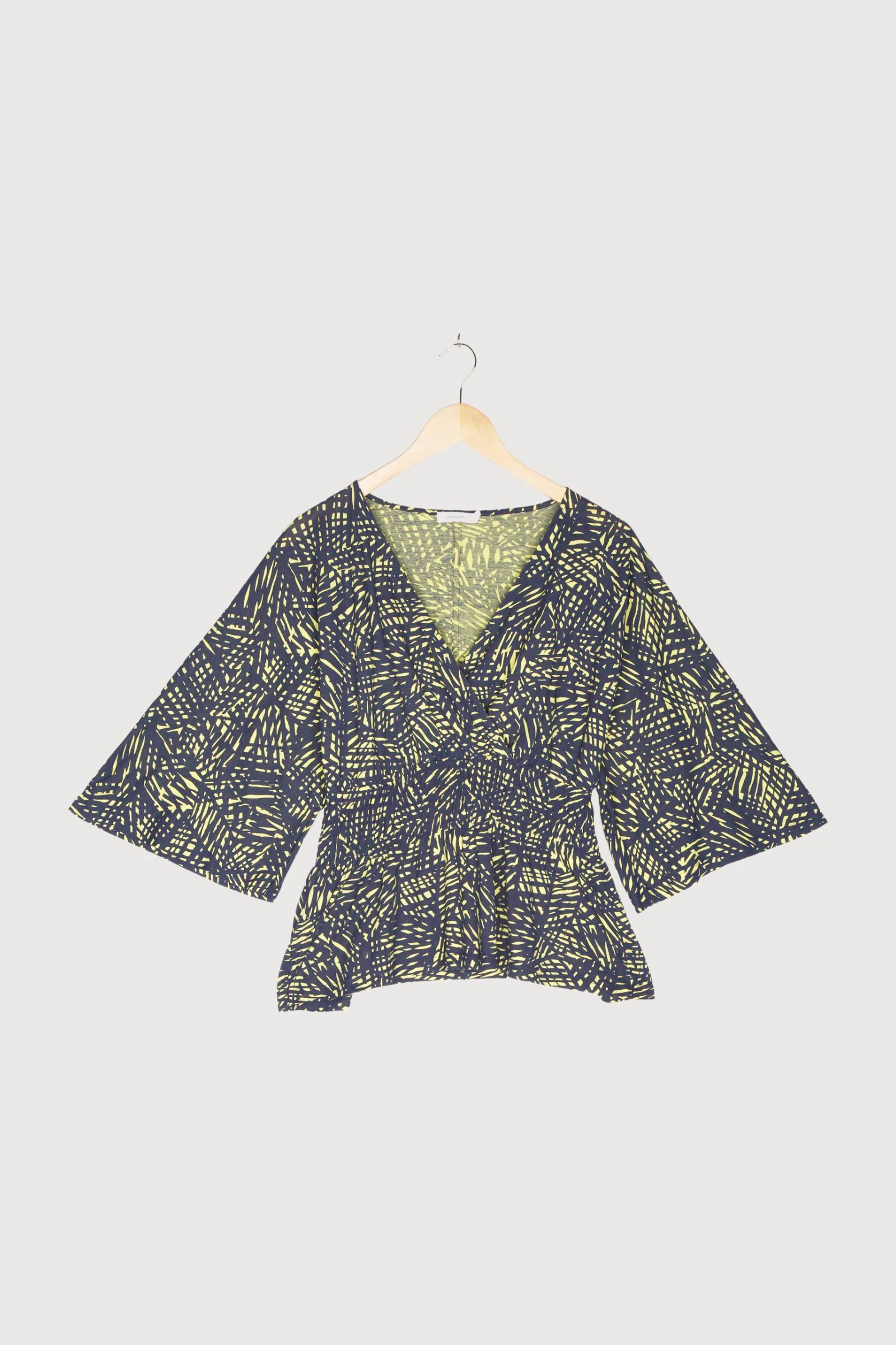 Secondhand Kimono-Shirt aus reiner Bio-Baumwolle