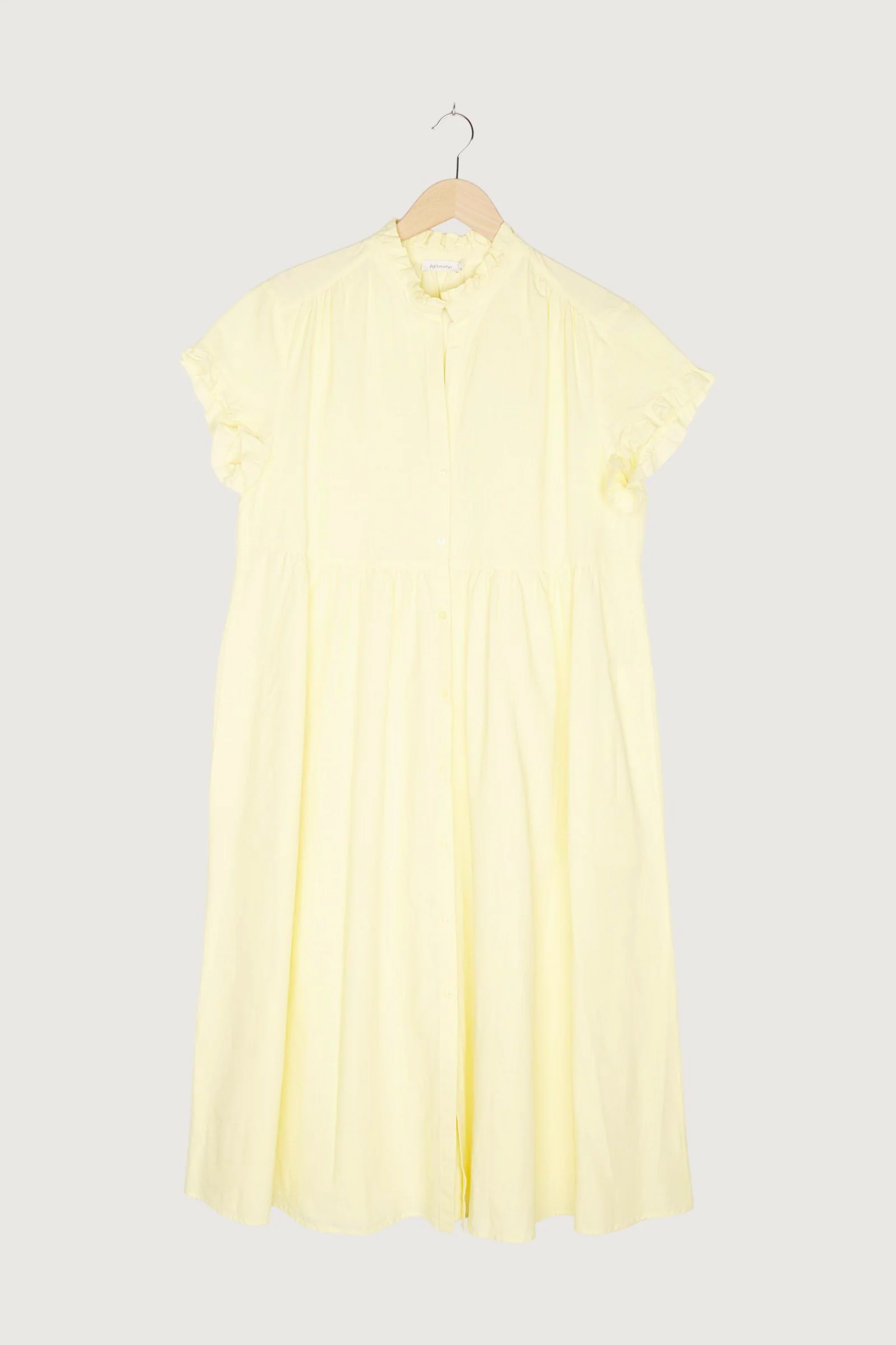 Secondhand Kleid mit Rüschen aus Bio-Baumwolle und Leinen - Image 10