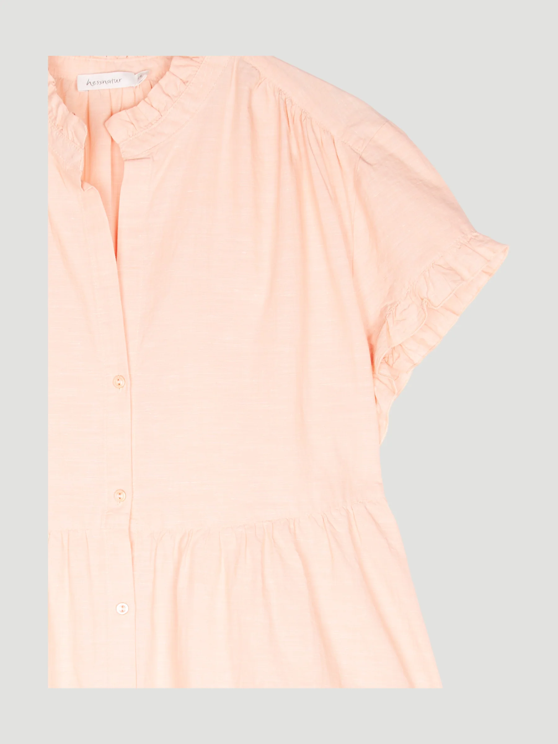 Secondhand Kleid mit Rüschen aus Bio-Baumwolle und Leinen - Image 3