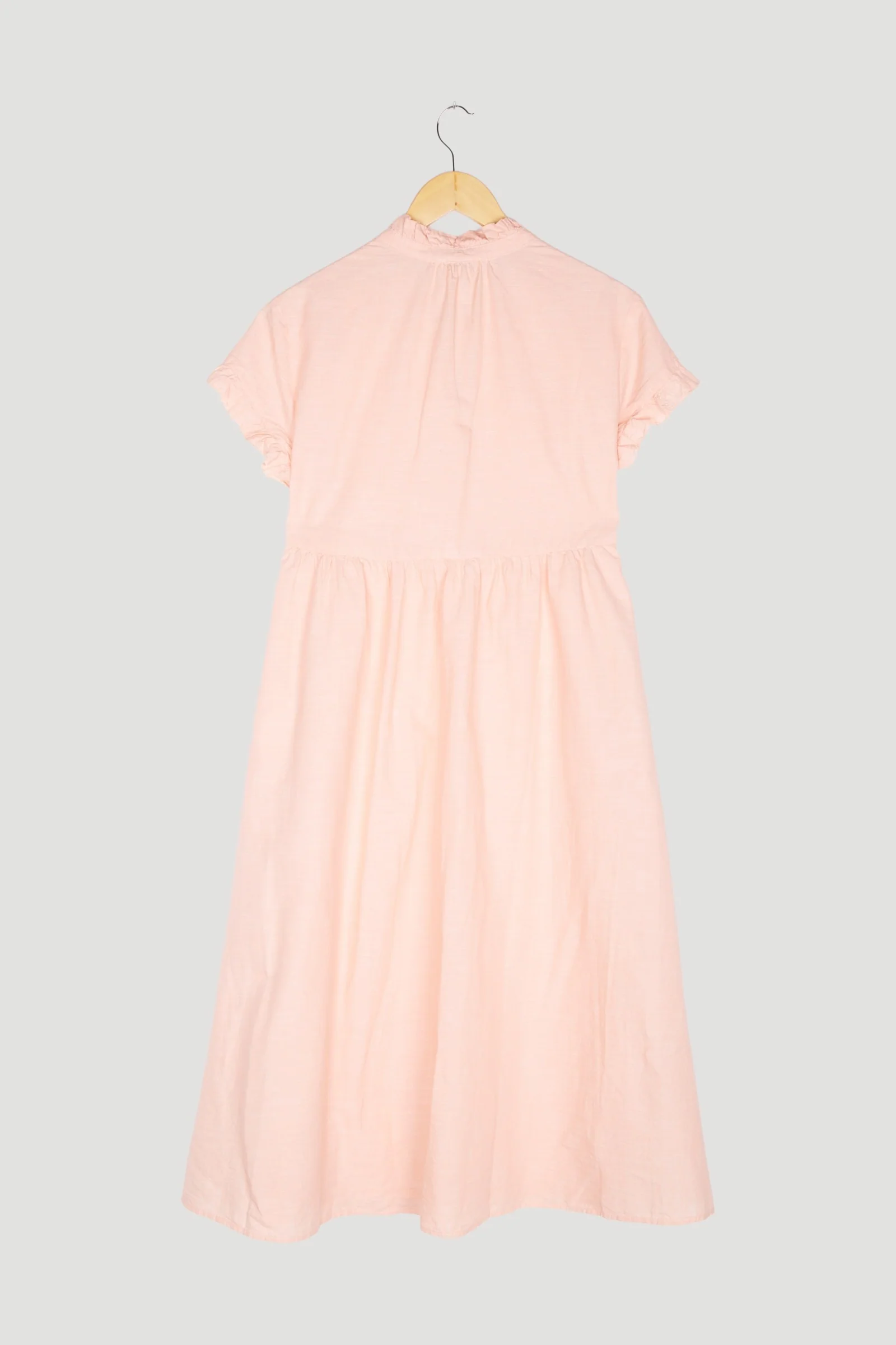 Secondhand Kleid mit Rüschen aus Bio-Baumwolle und Leinen - Image 5