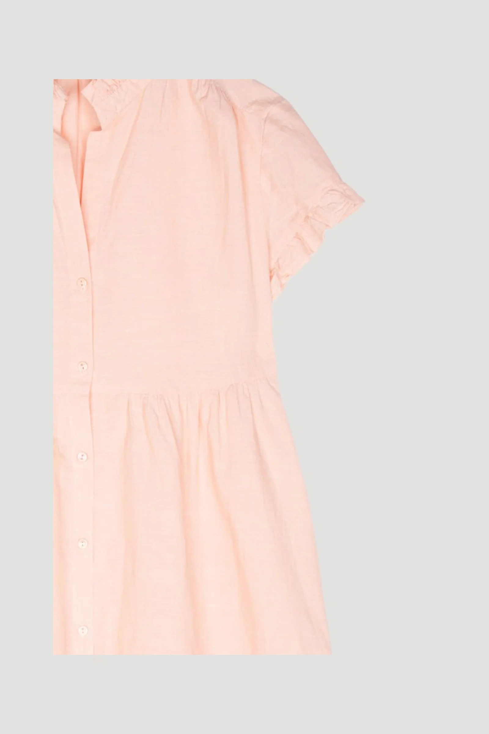 Secondhand Kleid mit Rüschen aus Bio-Baumwolle und Leinen - Image 6