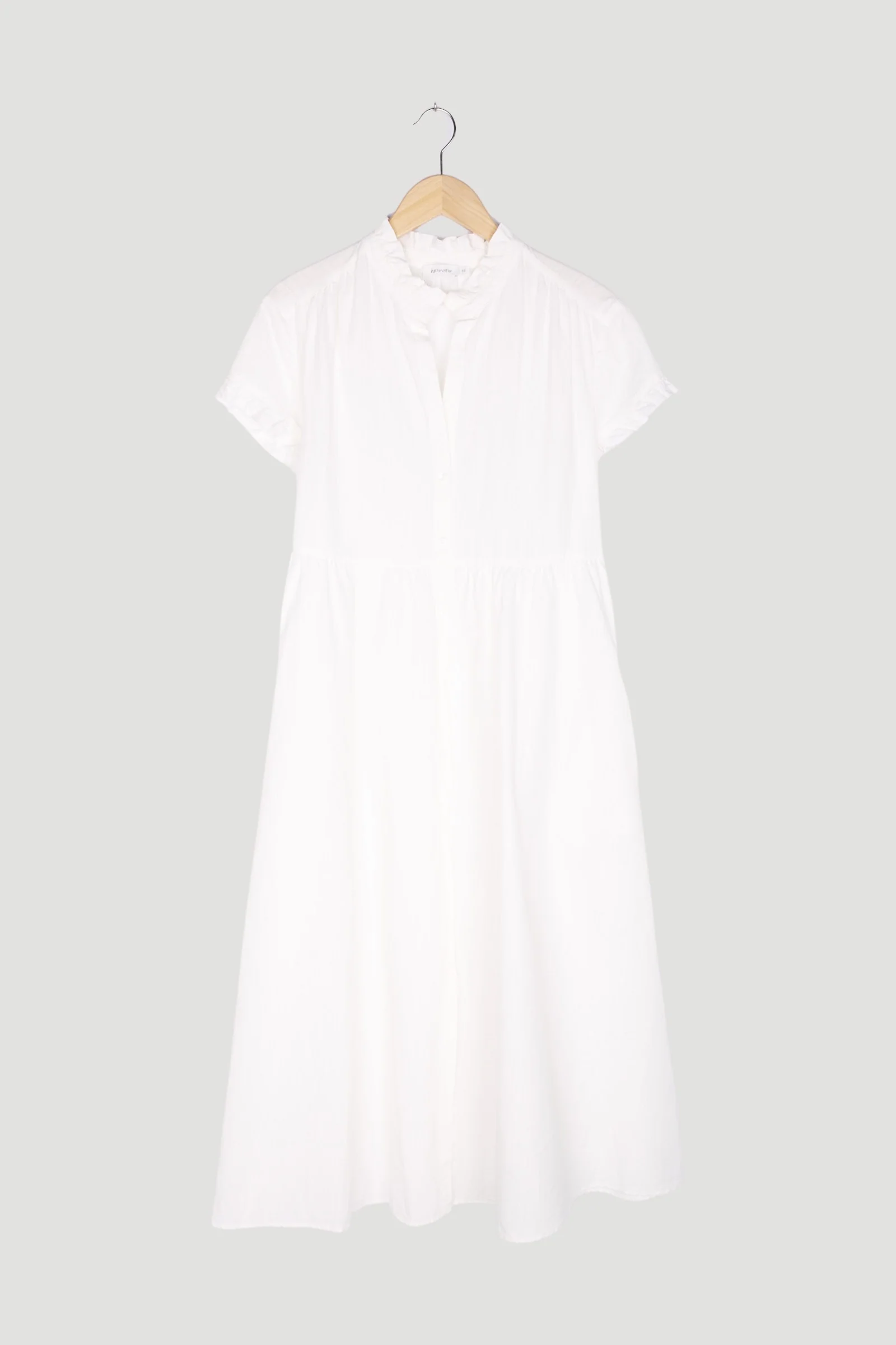 Secondhand Kleid mit Rüschen aus Bio-Baumwolle und Leinen - Image 7