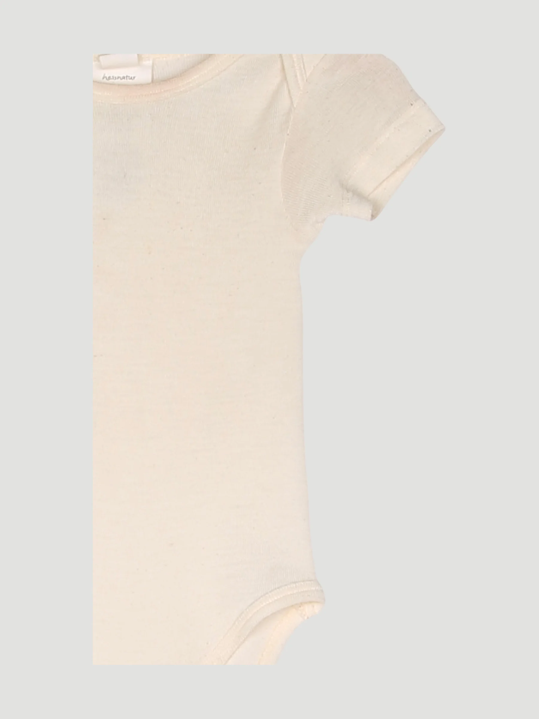 Secondhand Kurzarm-Body aus Bio-Merinowolle mit Seide - Image 3