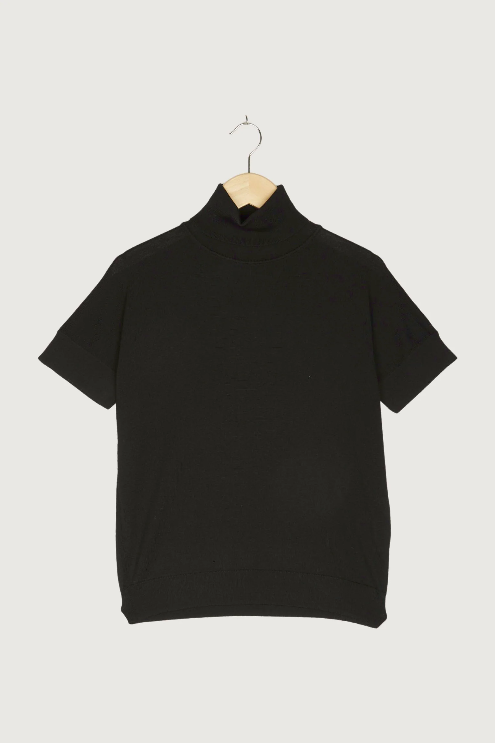 Secondhand Kurzarm-Pullover aus reiner Bio-Merinowolle