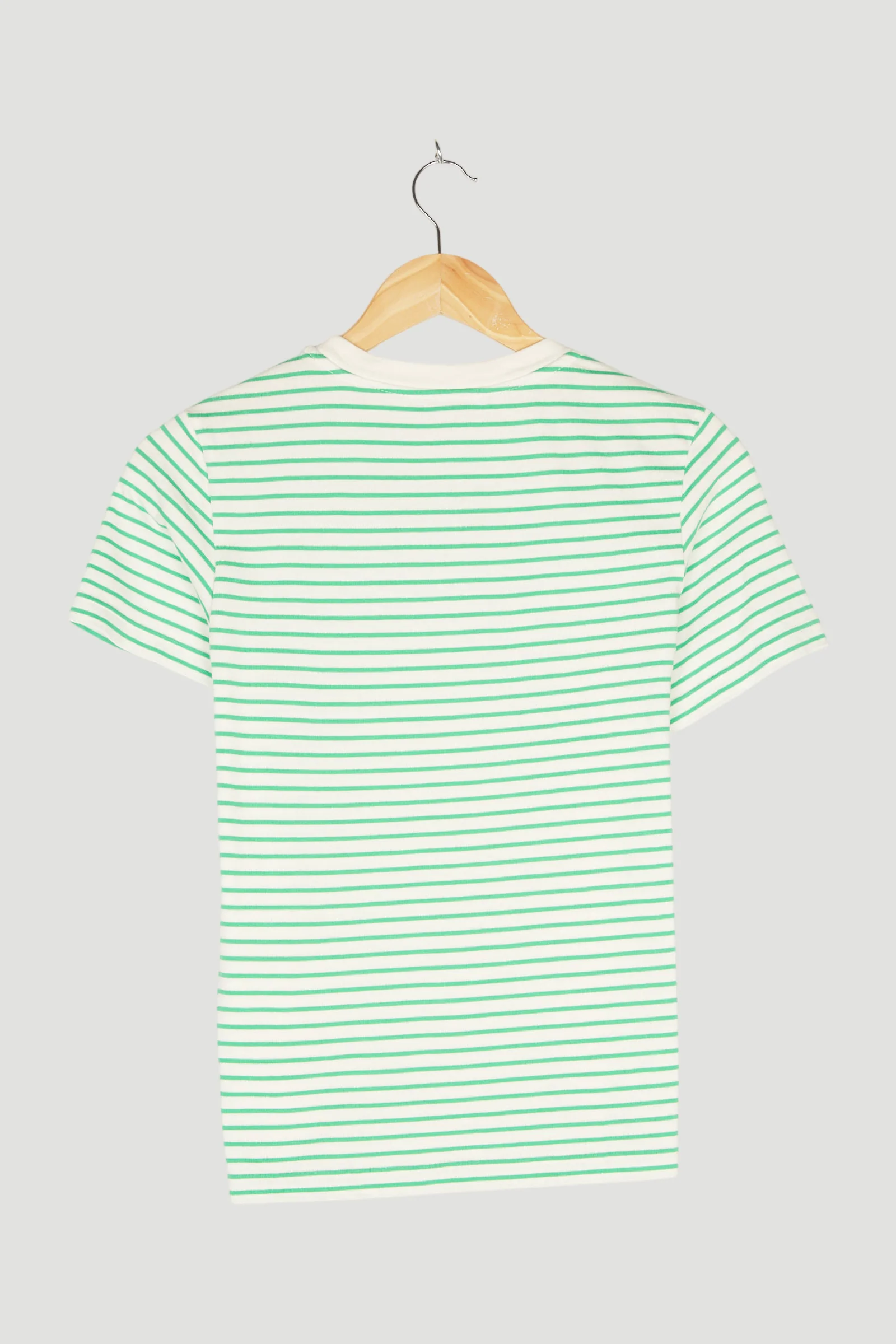 Secondhand Kurzarm-Ringelshirt aus reiner Bio-Baumwolle - Image 5