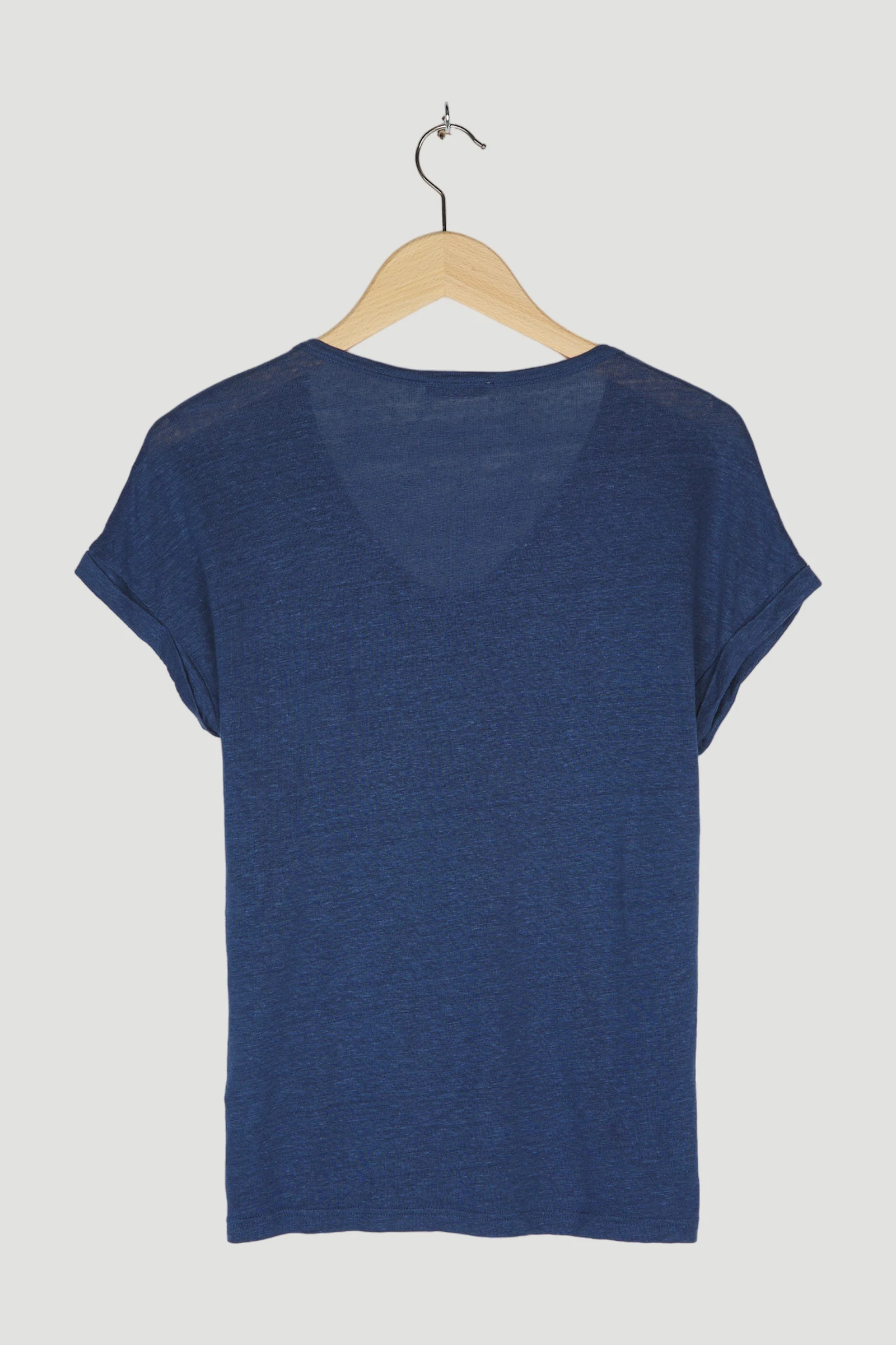 Secondhand Kurzarm-Shirt aus reinem Leinen - Image 5