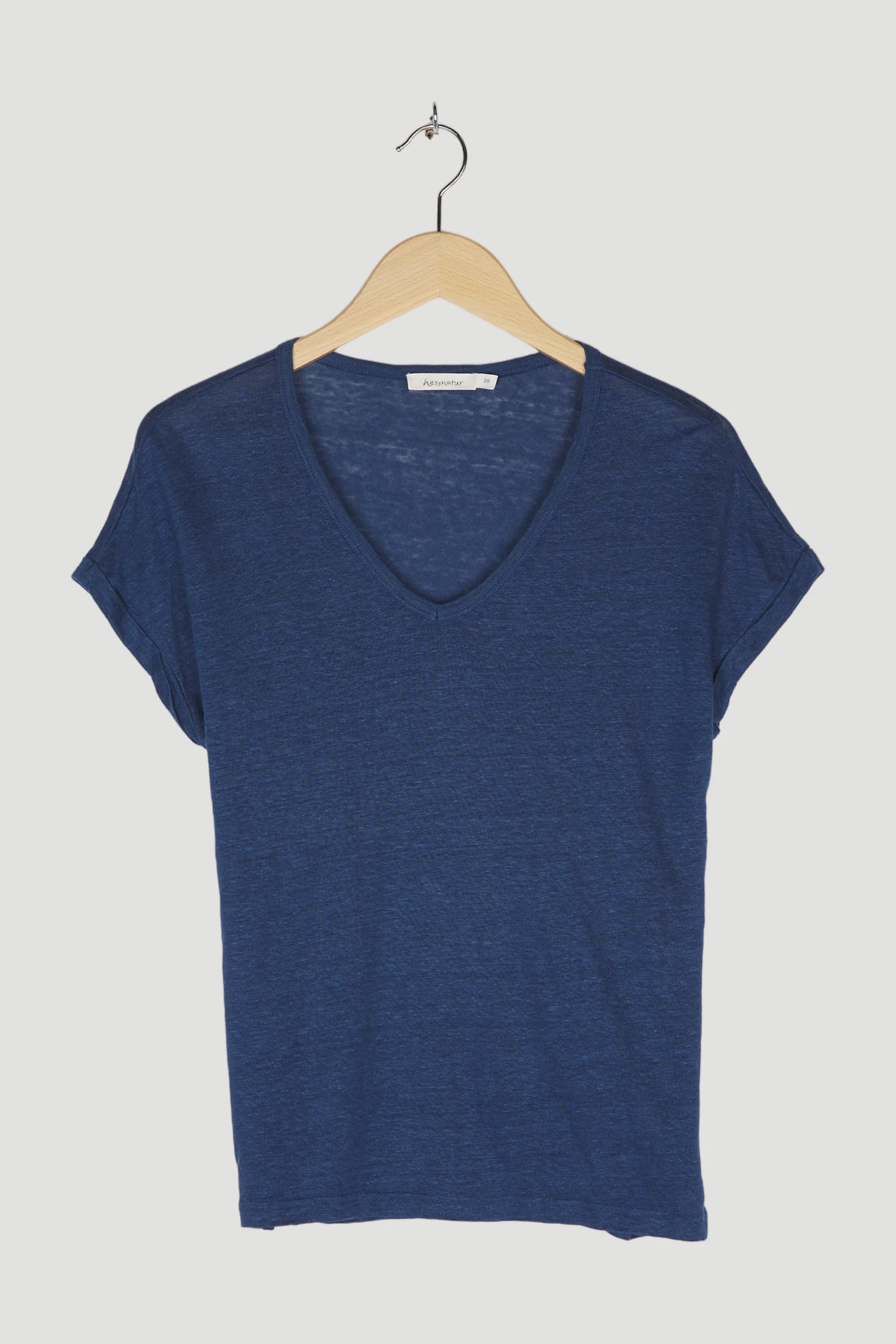Secondhand Kurzarm-Shirt aus reinem Leinen - Image 7