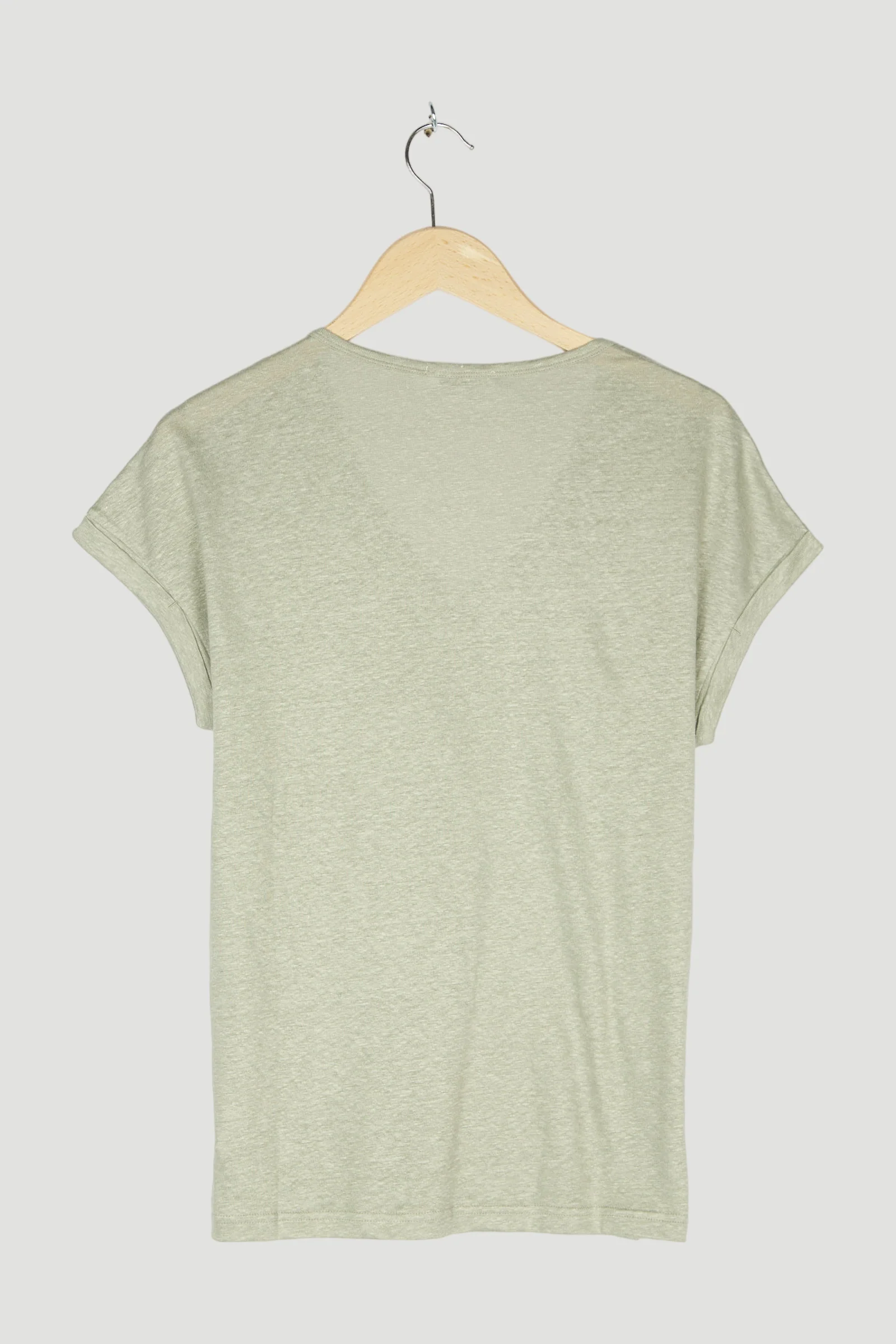 Secondhand Kurzarm-Shirt aus reinem Leinen - Image 8