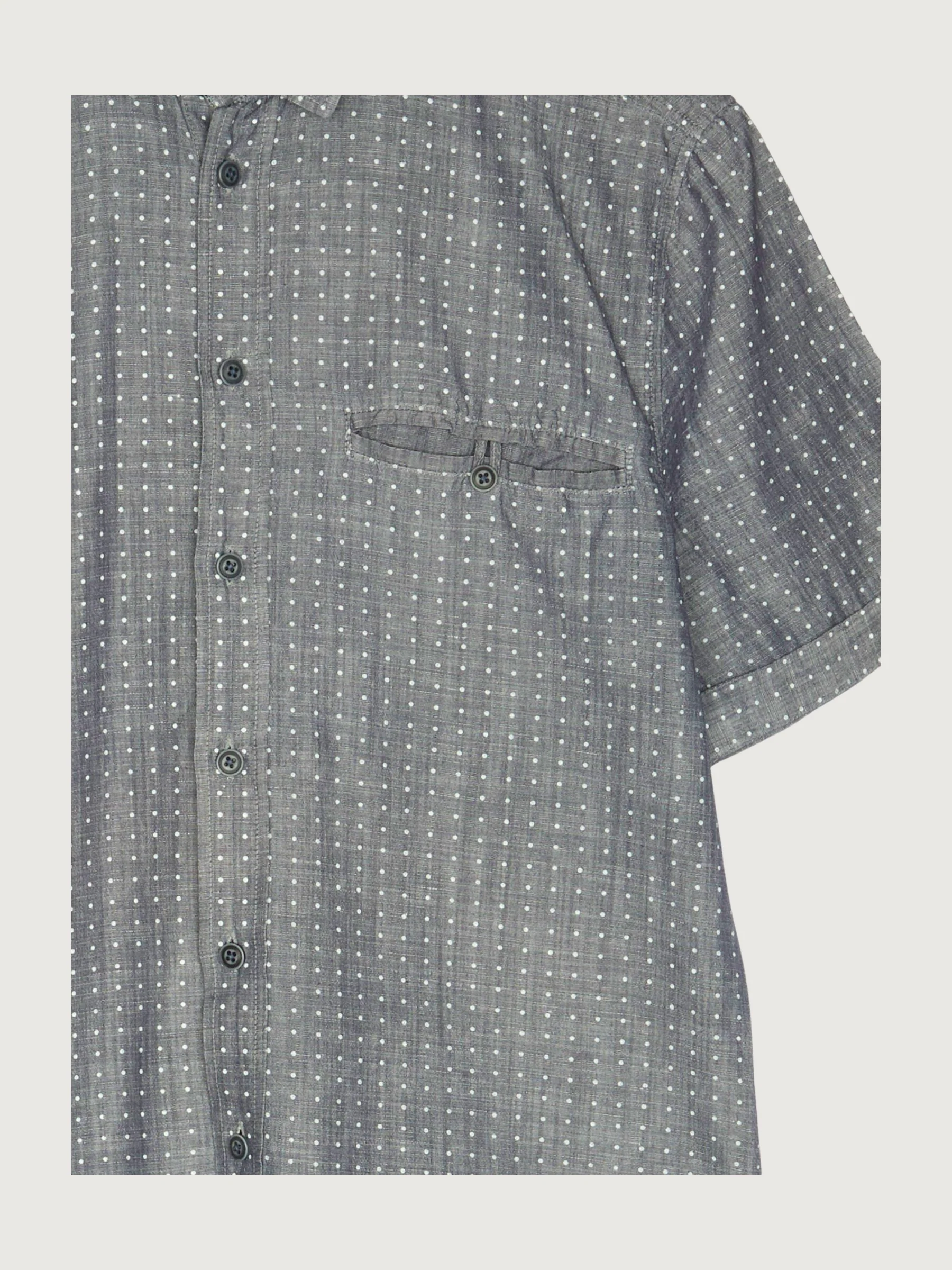 Secondhand Kurzarmhemd Modern Fit aus Bio-Baumwolle mit Leinen - Image 3