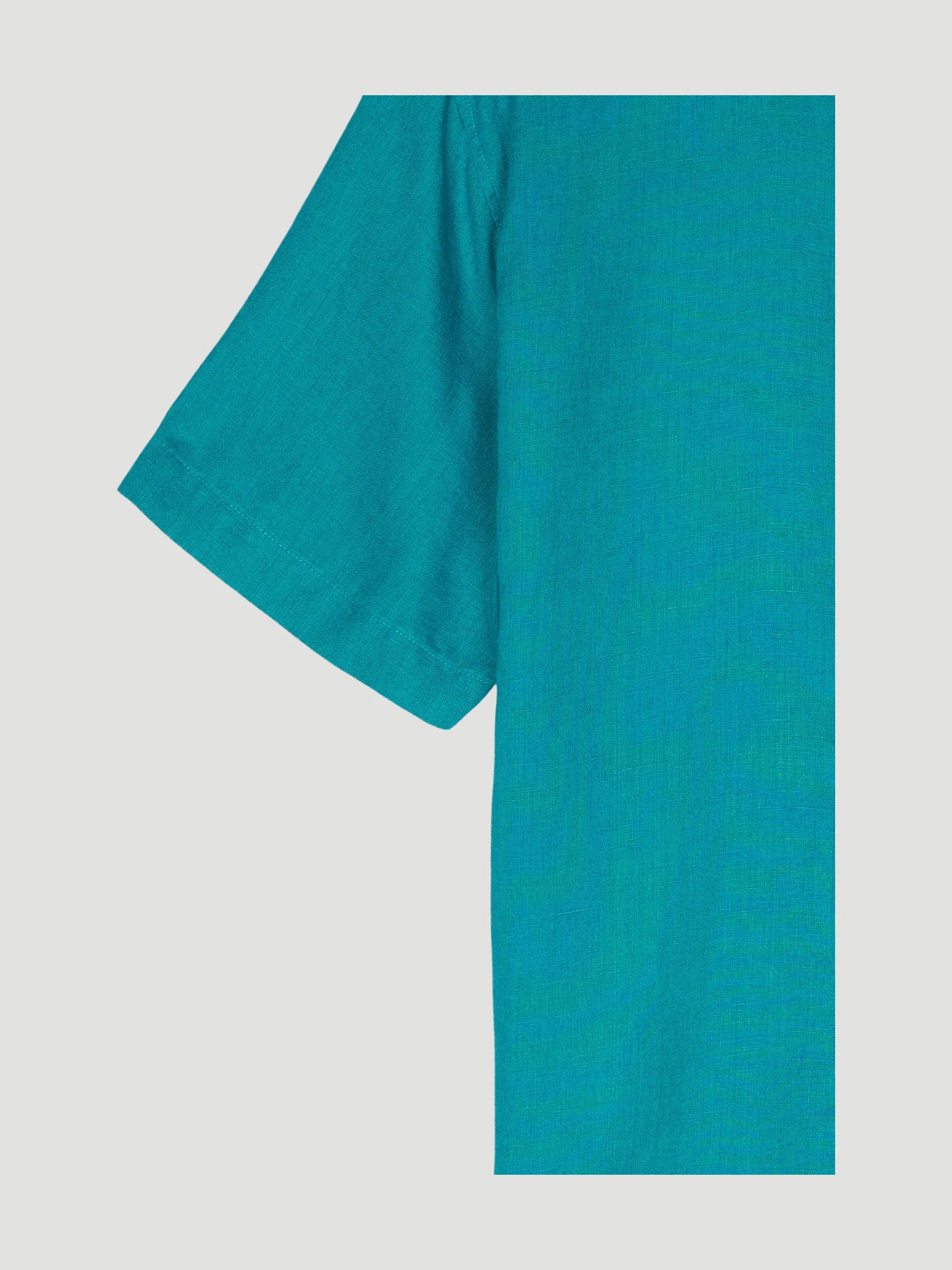 Secondhand Kurzarmhemd Modern Fit aus reinem Leinen - Image 3