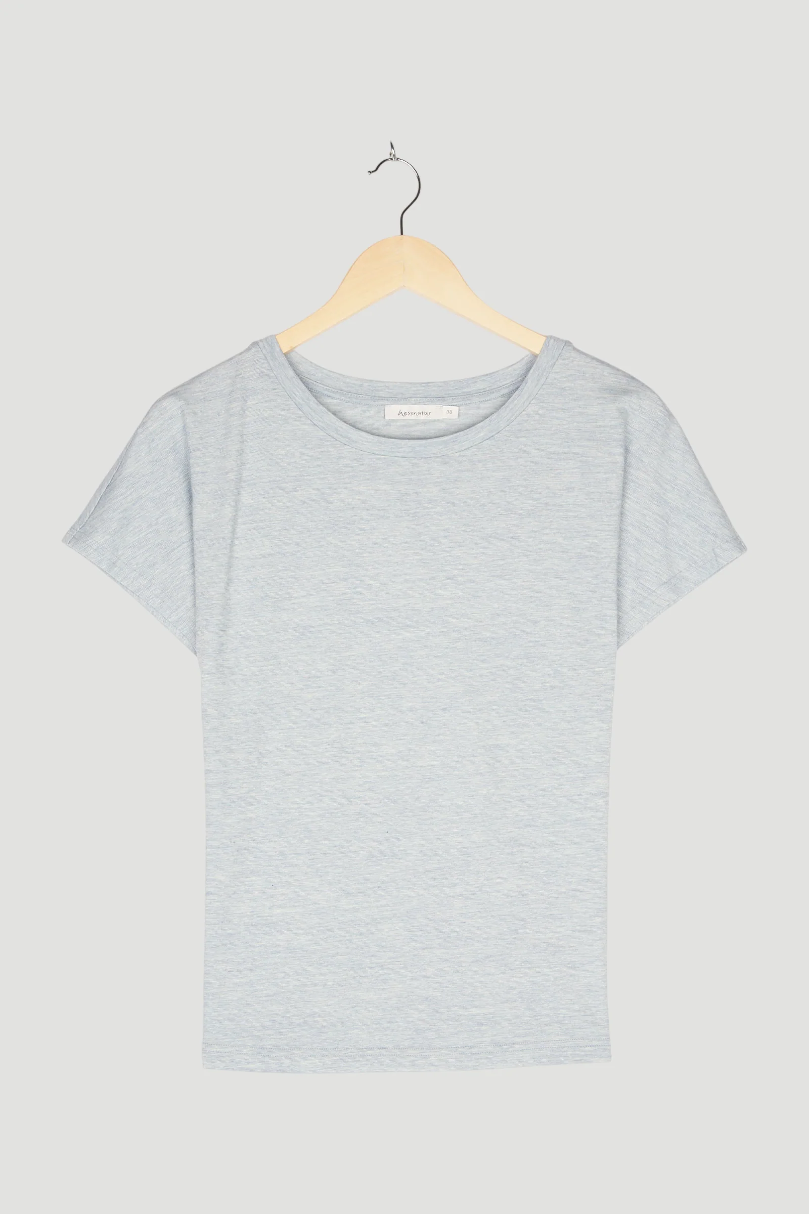 Secondhand Kurzarmshirt aus Bio-Merinowolle mit Hanf und Bio-Baumwolle