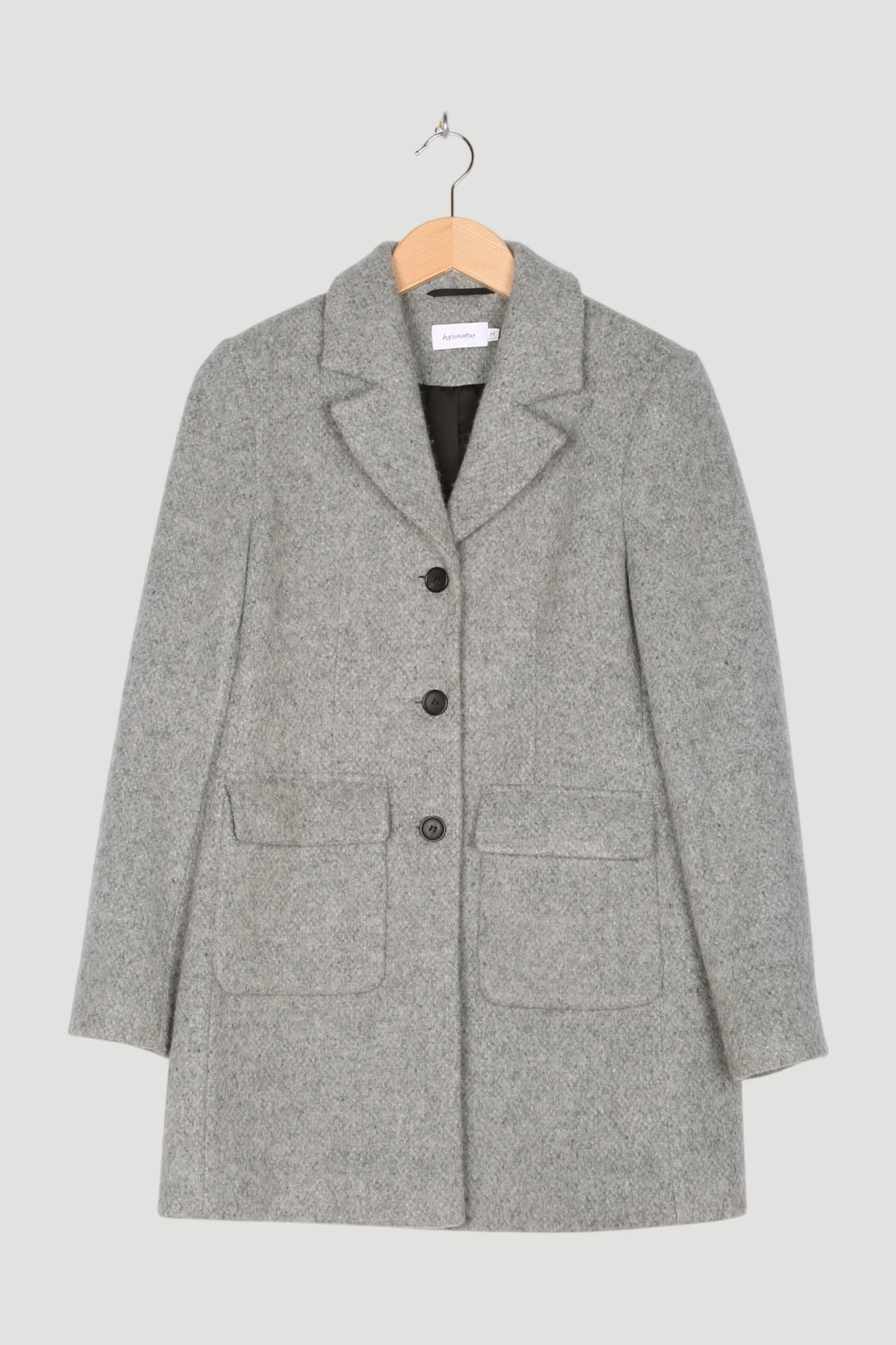 Secondhand Kurzmantel aus reiner Schurwolle