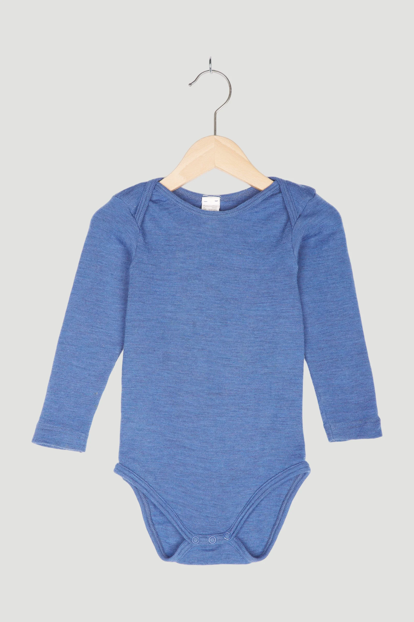 Secondhand Langarm-Body aus reiner Bio-Merinowolle