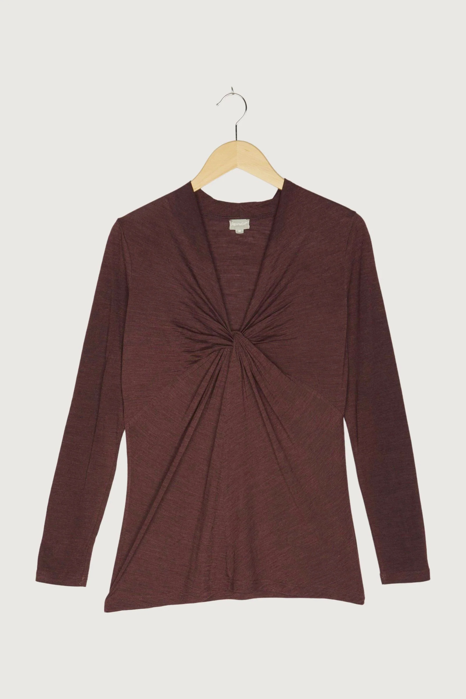 Secondhand Langarm-Shirt aus Bio-Schurwolle mit Seide - Image 5