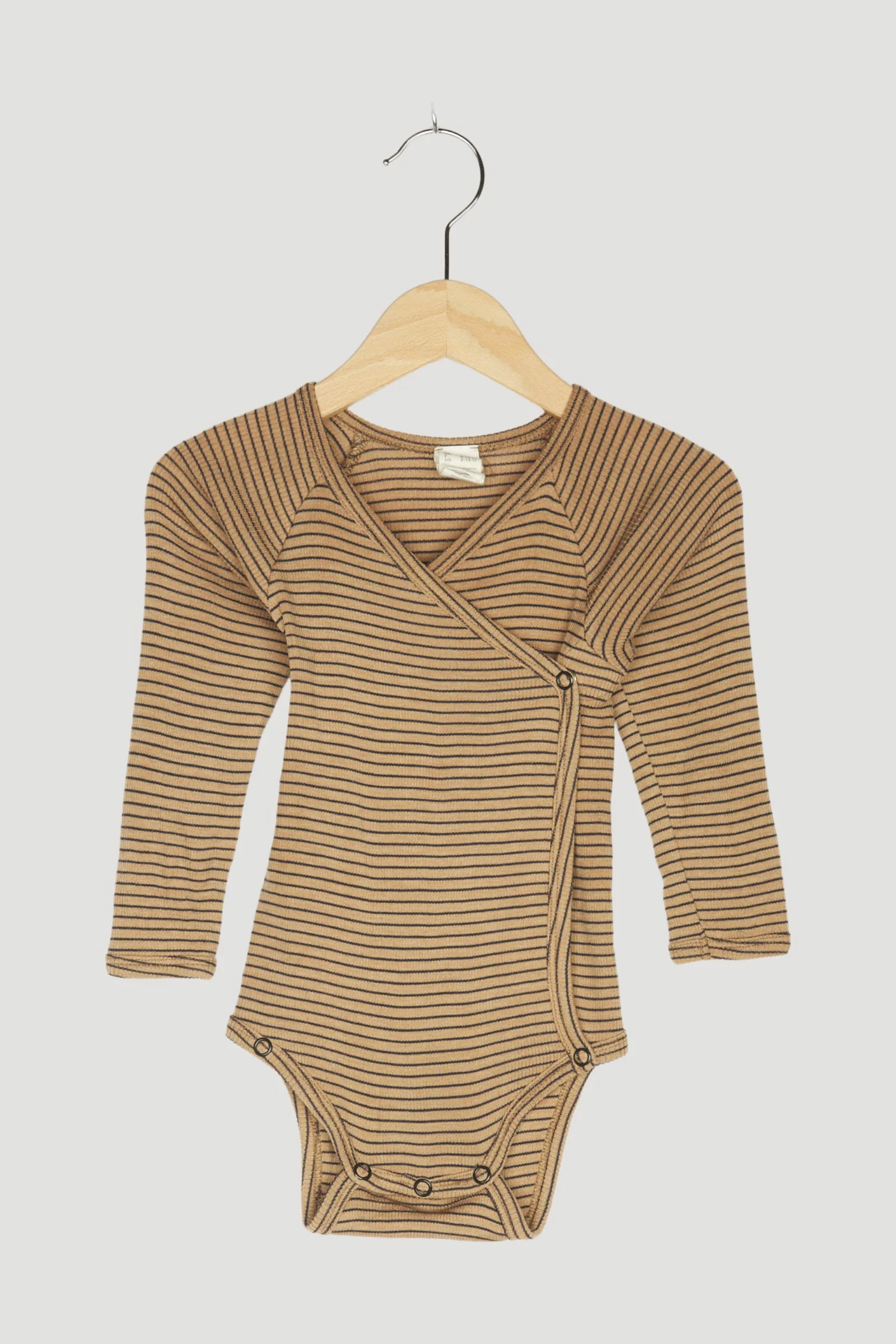 Secondhand Langarmwickelbody aus Bio-Merinowolle und Seide - Image 4
