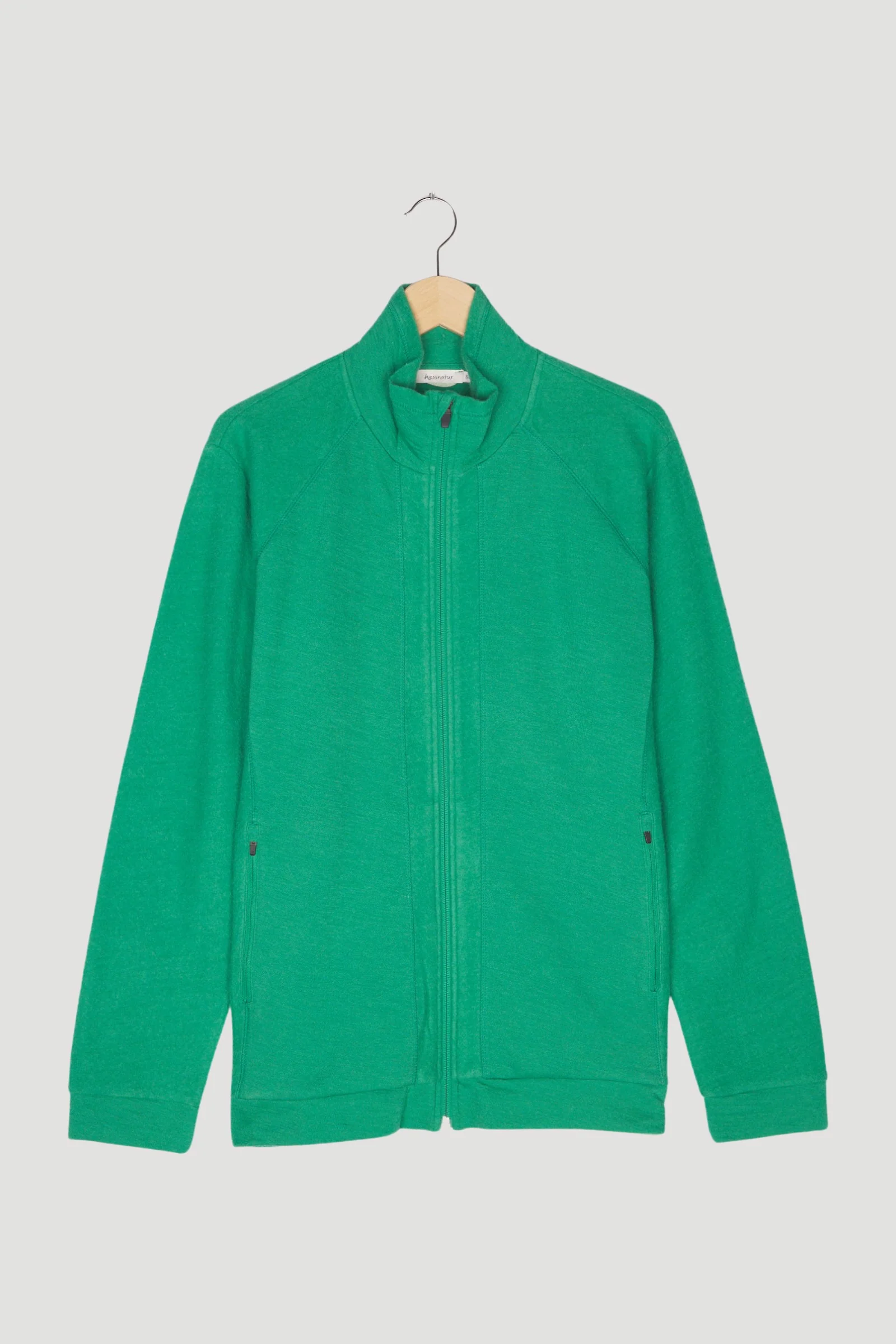 Secondhand Leichte Wollfleece Jacke aus reiner Bio-Merinowolle