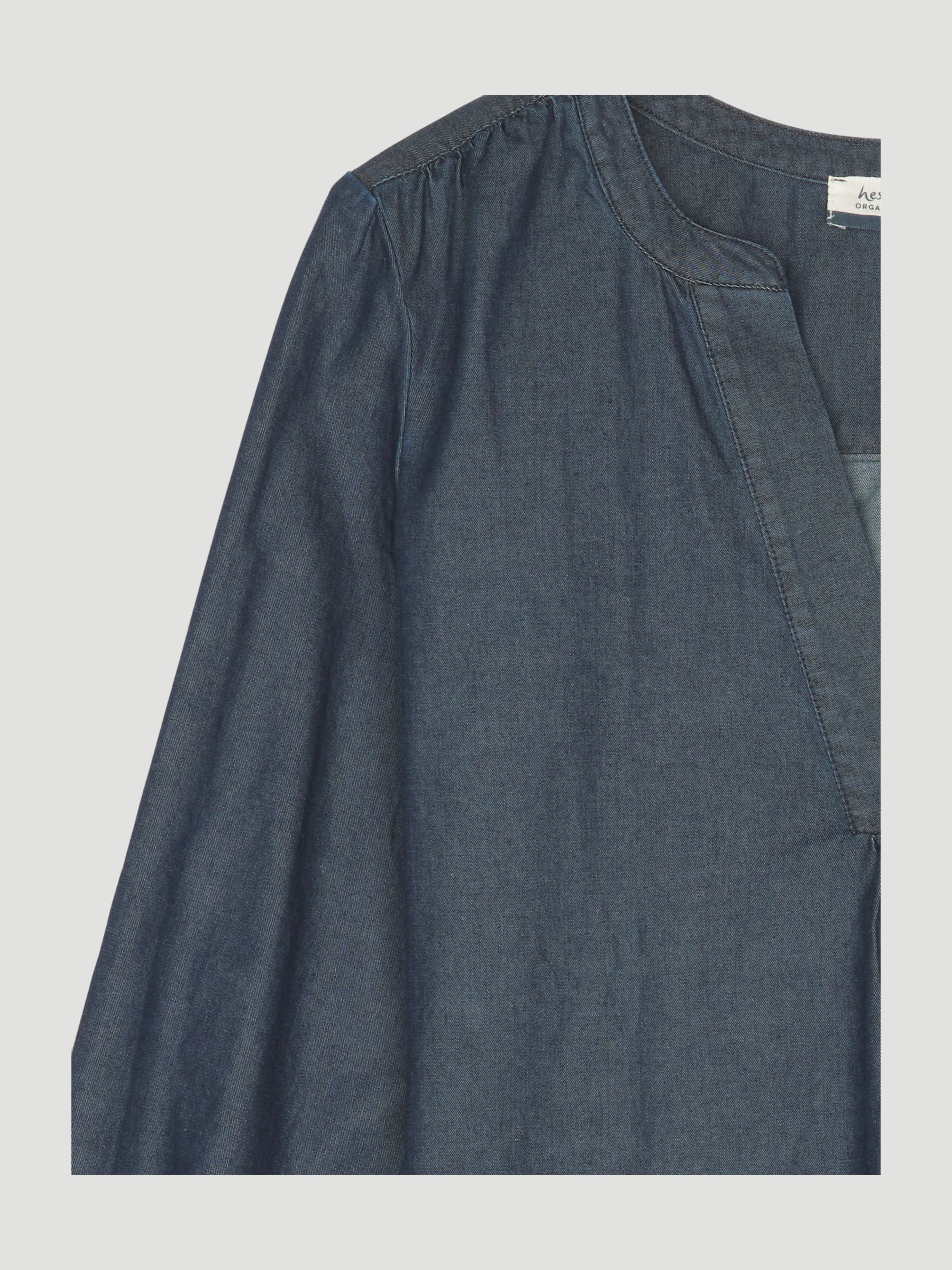 Secondhand Light Denim Bluse aus reiner Bio-Baumwolle - Image 3