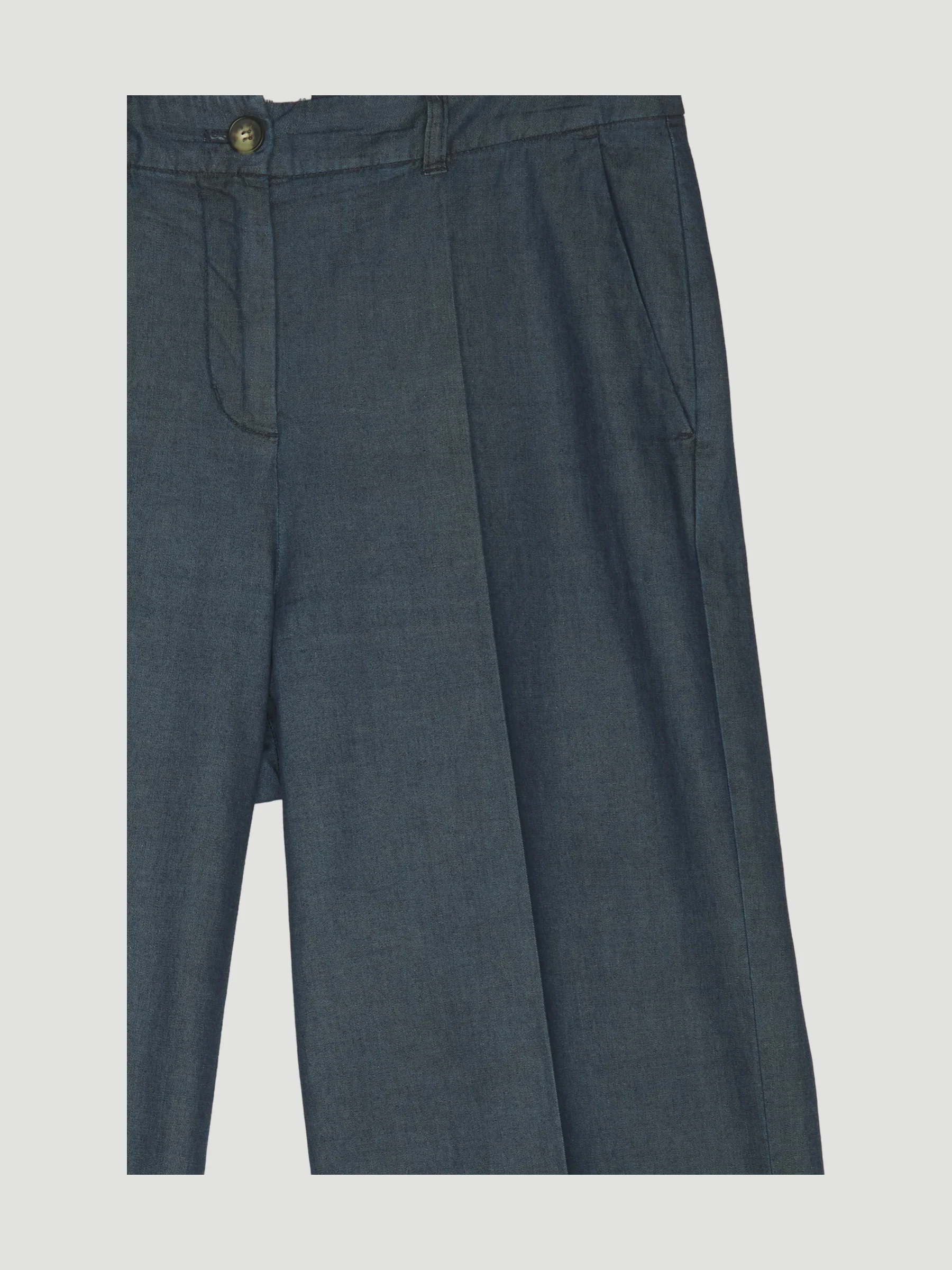 Secondhand Light Denim Culotte aus reiner Bio-Baumwolle - Image 3