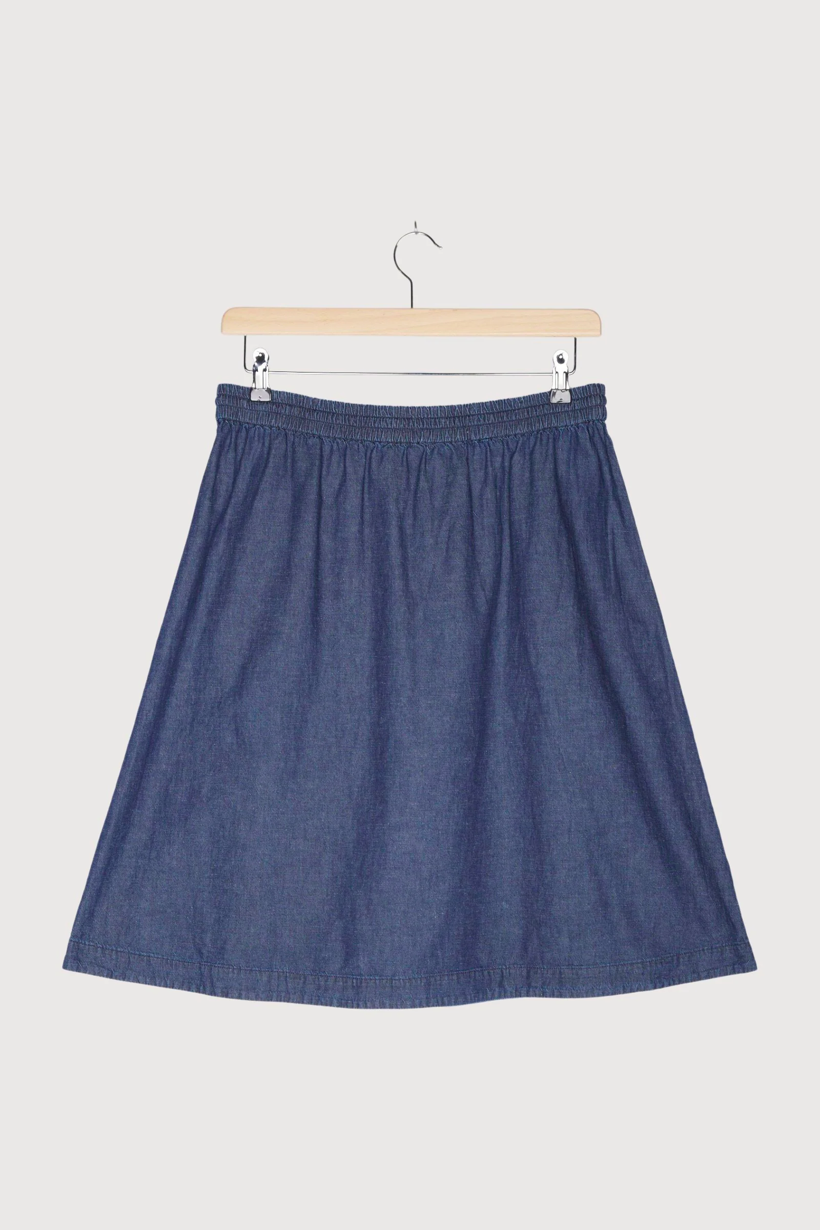 Secondhand Light Denim Rock aus Bio-Baumwolle mit Leinen - Image 2
