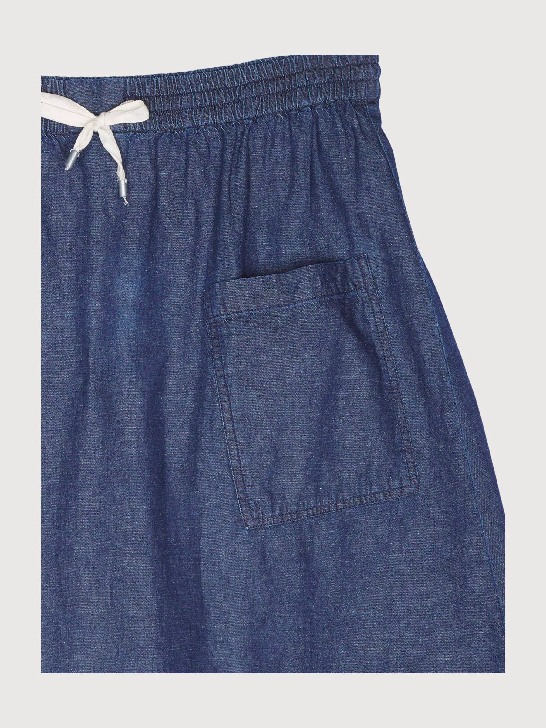Secondhand Light Denim Rock aus Bio-Baumwolle mit Leinen - Image 3