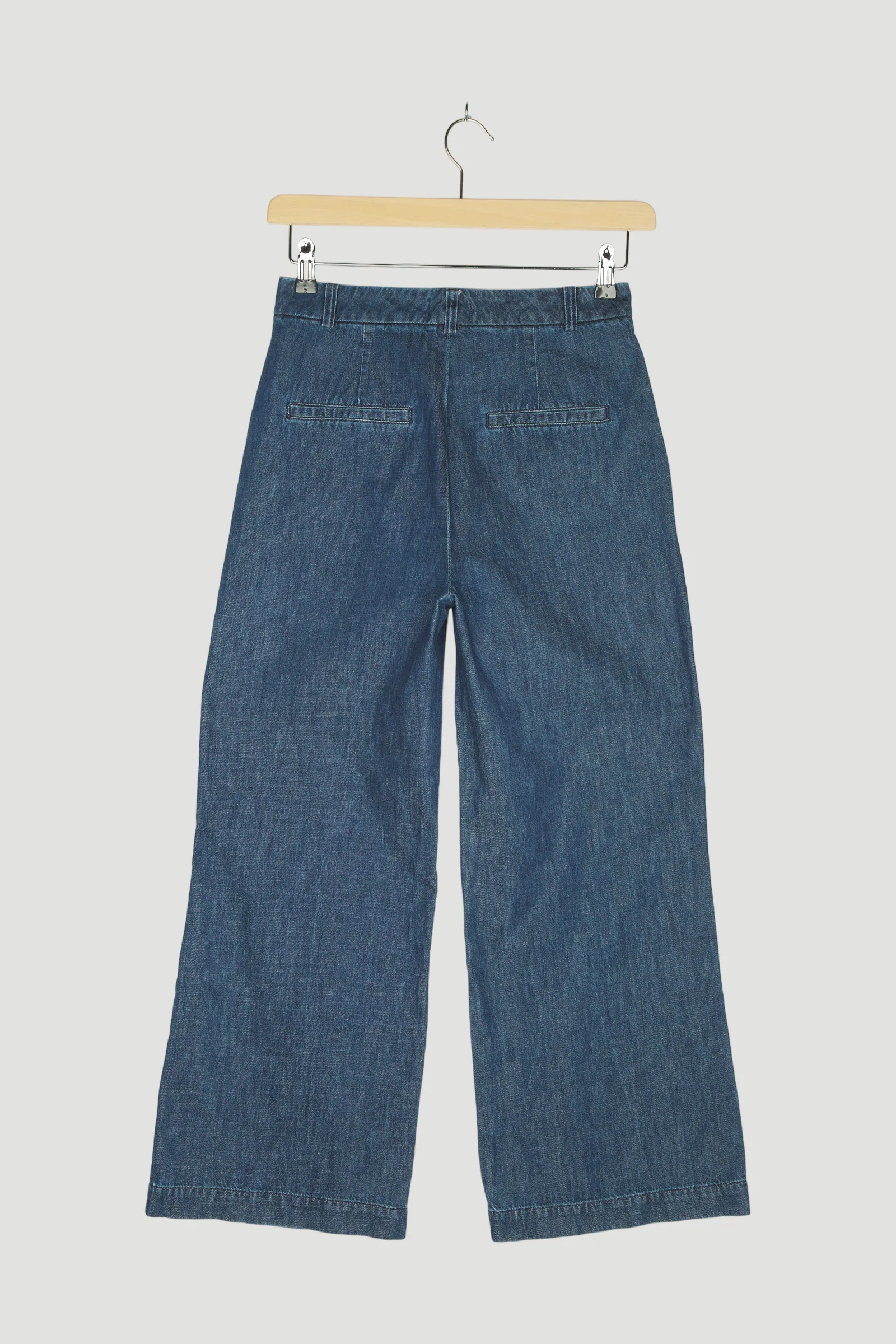 Secondhand Lightdenim Jeans Culotte mit ungefärbtem Kapok - Image 2
