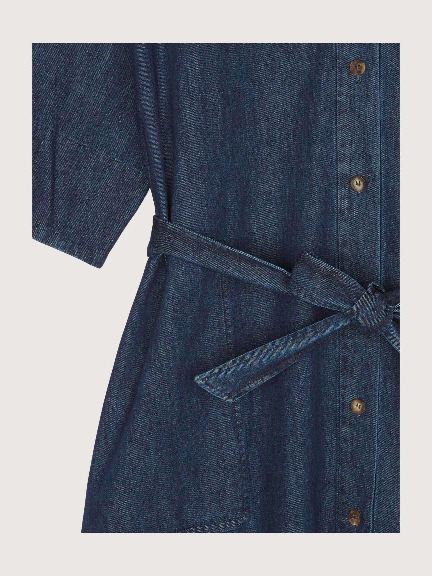 Secondhand Lightdenim-Kleid mit ungefärbtem Kapok - Image 3