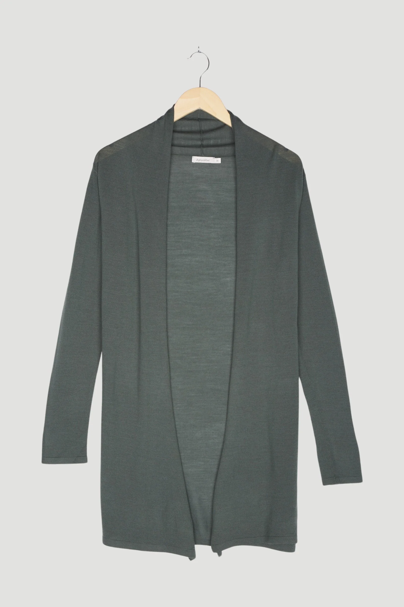 Secondhand Long Strickjacke aus reiner Bio-Merinwolle - Image 4