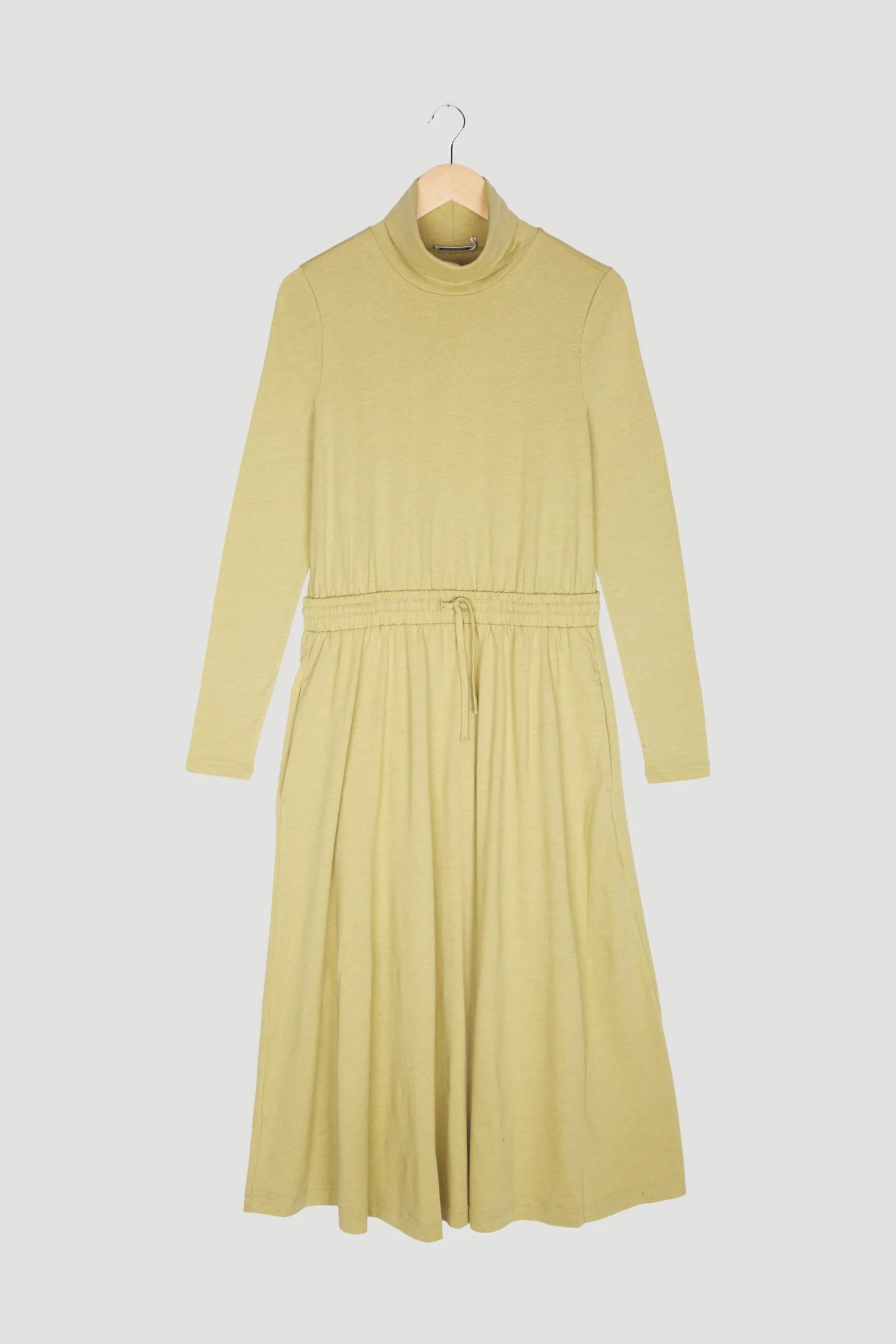 Secondhand Midikleid aus Bio-Baumwolle mit Bio-Schurwolle