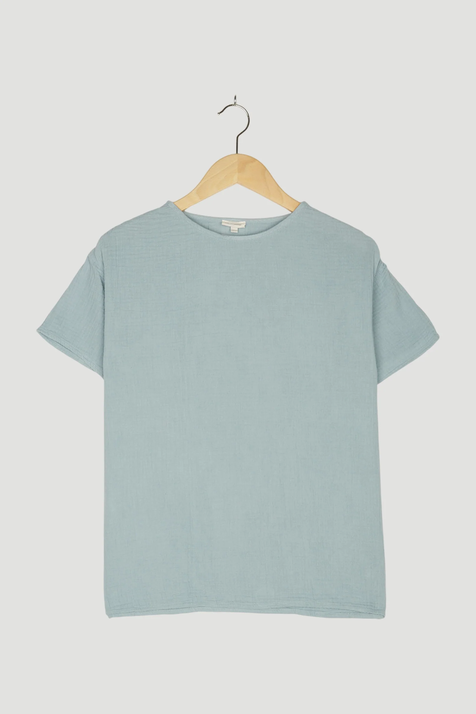 Secondhand Musselin Shirt aus reiner Bio-Baumwolle