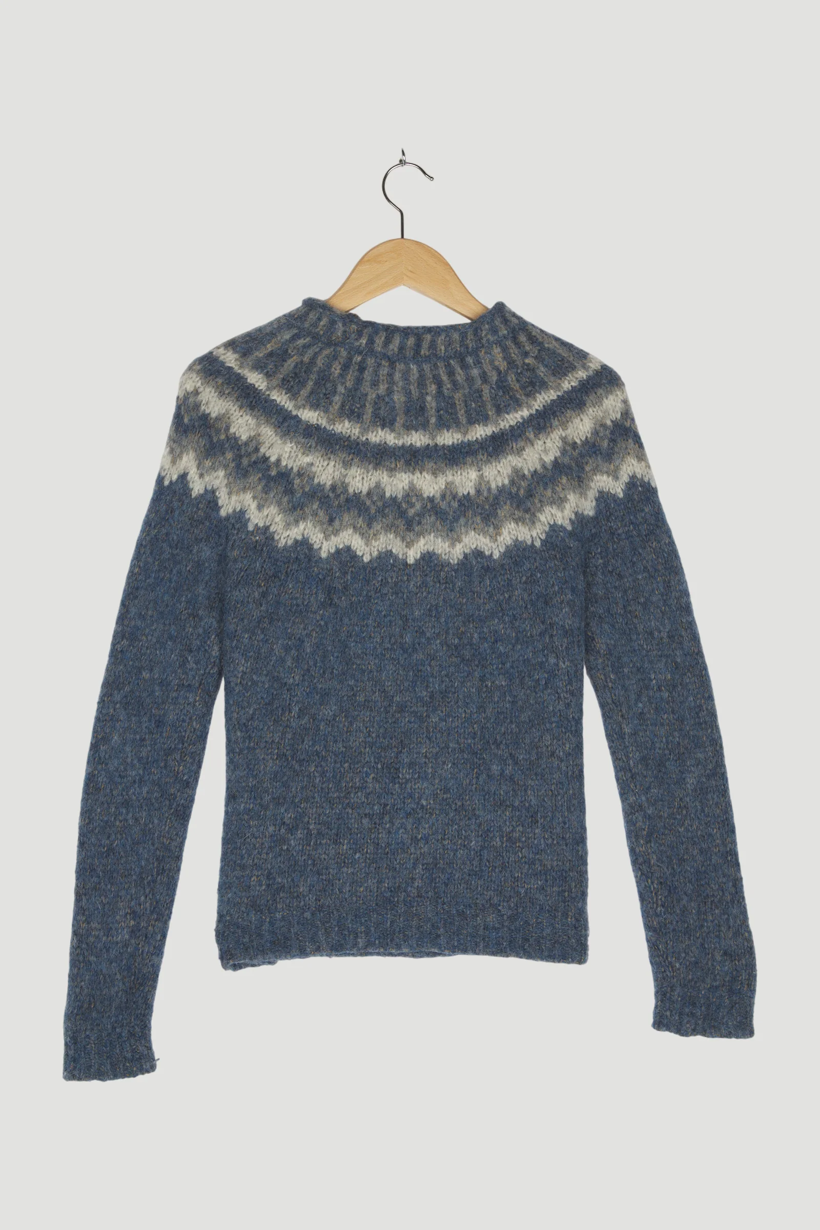 Secondhand Norweger-Pullover aus Alpaka mit Bio-Baumwolle - Image 2