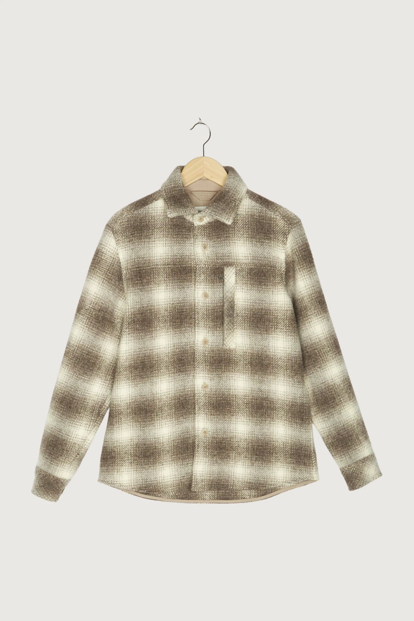 Secondhand Overshirt aus reiner Schurwolle