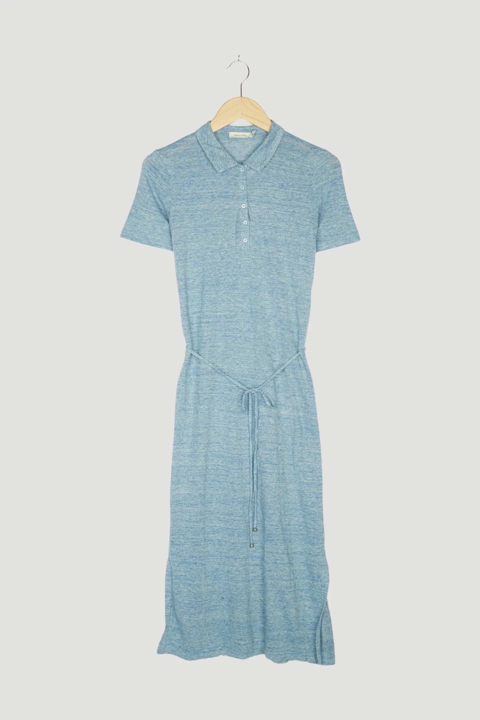 Secondhand Polo-Kleid aus reinem Leinen - Image 4
