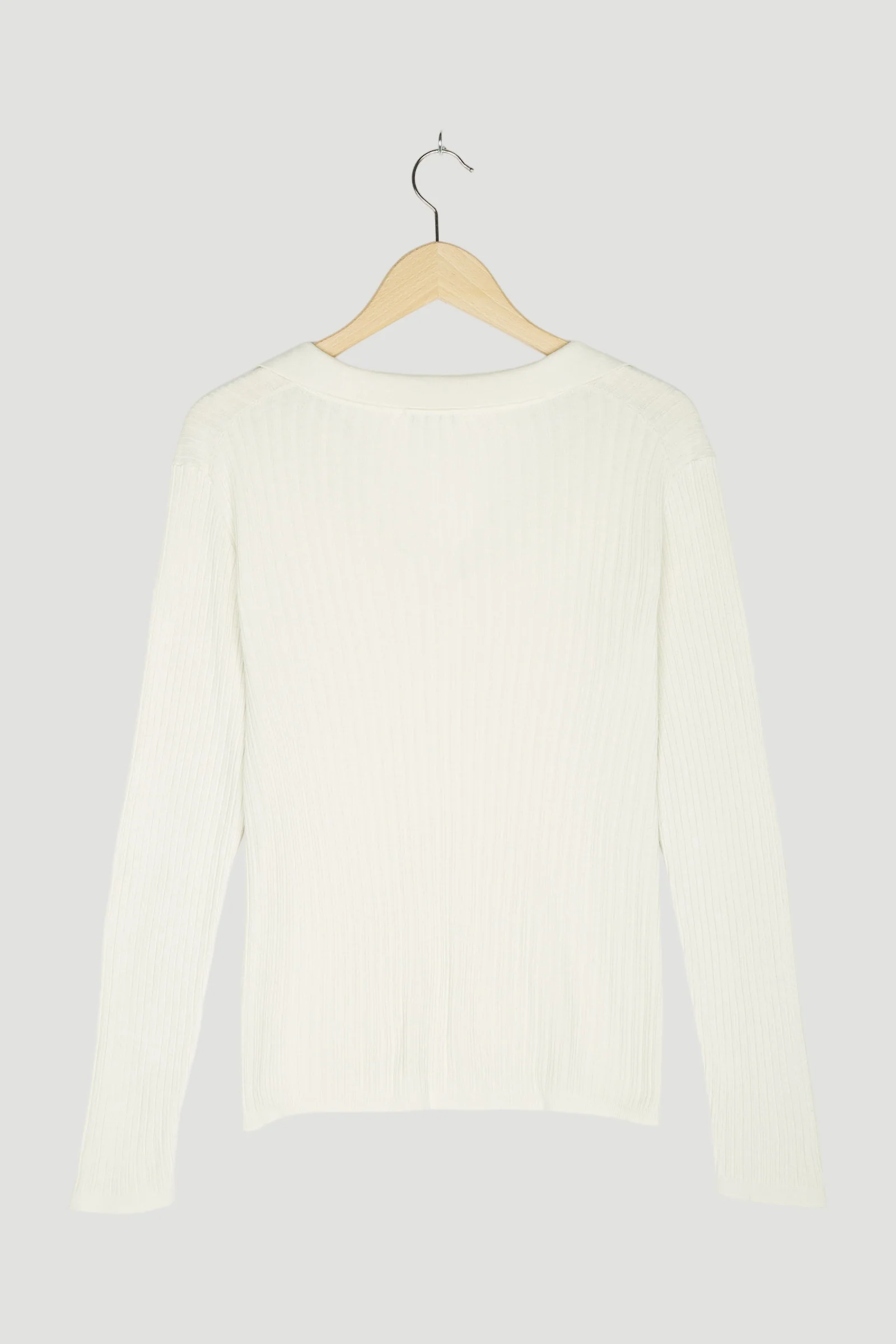 Secondhand Polo-Pullover aus Seide mit Baumwolle - Image 2