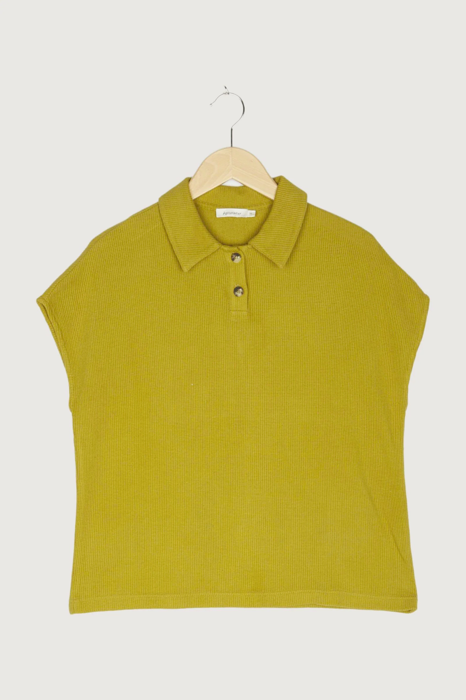 Secondhand Polo-Shirt aus Bio-Baumwolle mit Leinen - Image 4