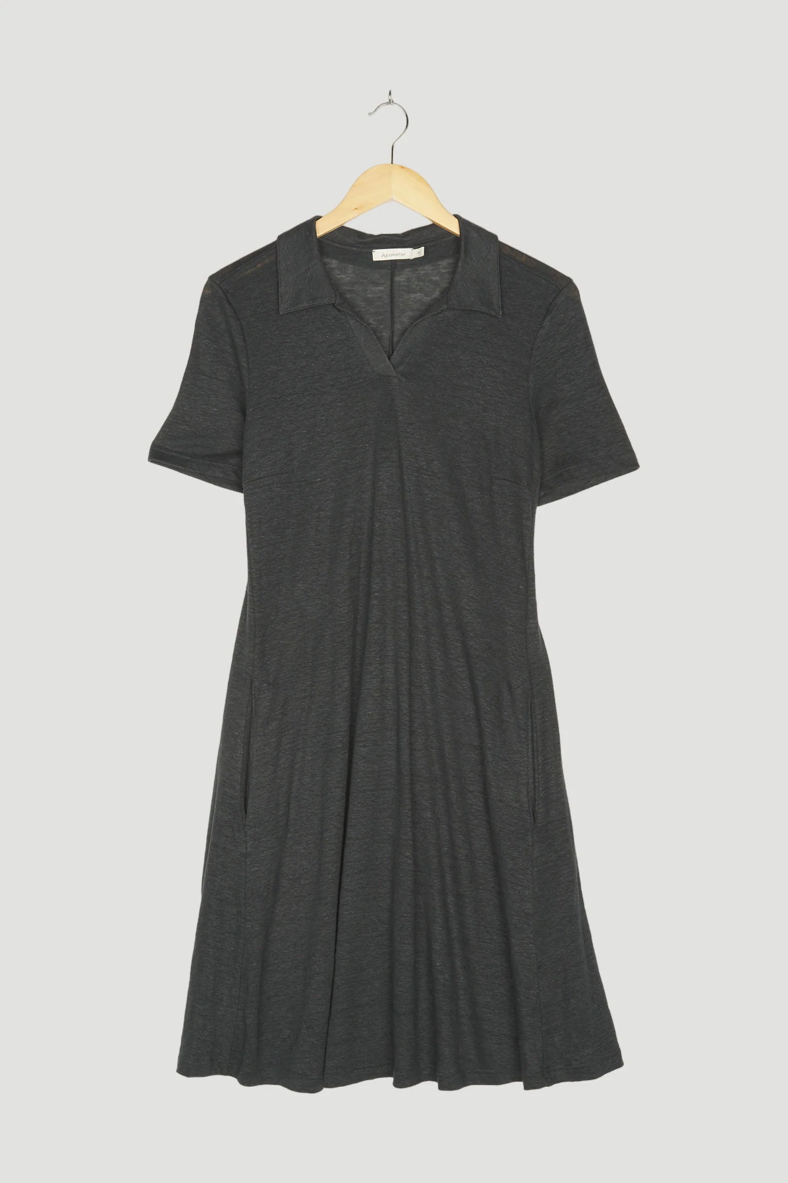 Secondhand Polokleid aus reinem Leinen - Image 4